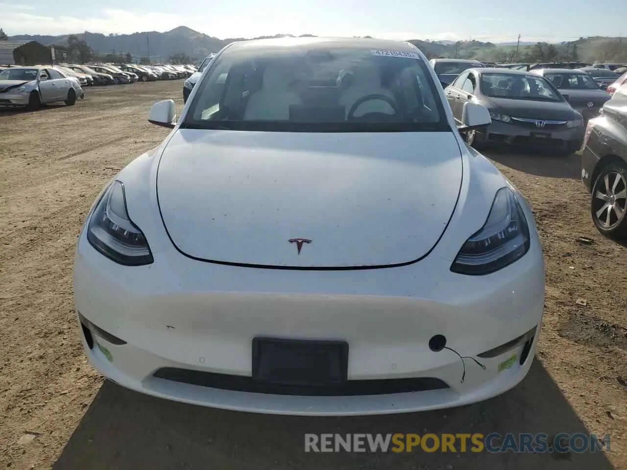 5 Фотография поврежденного автомобиля 7SAYGAEE8NF417936 TESLA MODEL Y 2022