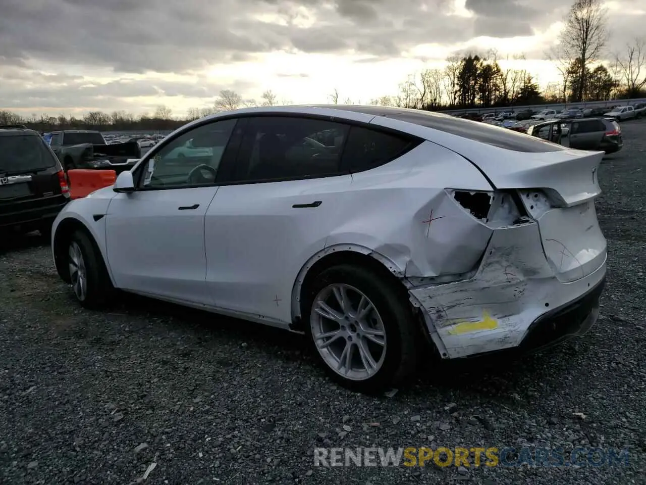 2 Фотография поврежденного автомобиля 7SAYGAEE8NF508589 TESLA MODEL Y 2022