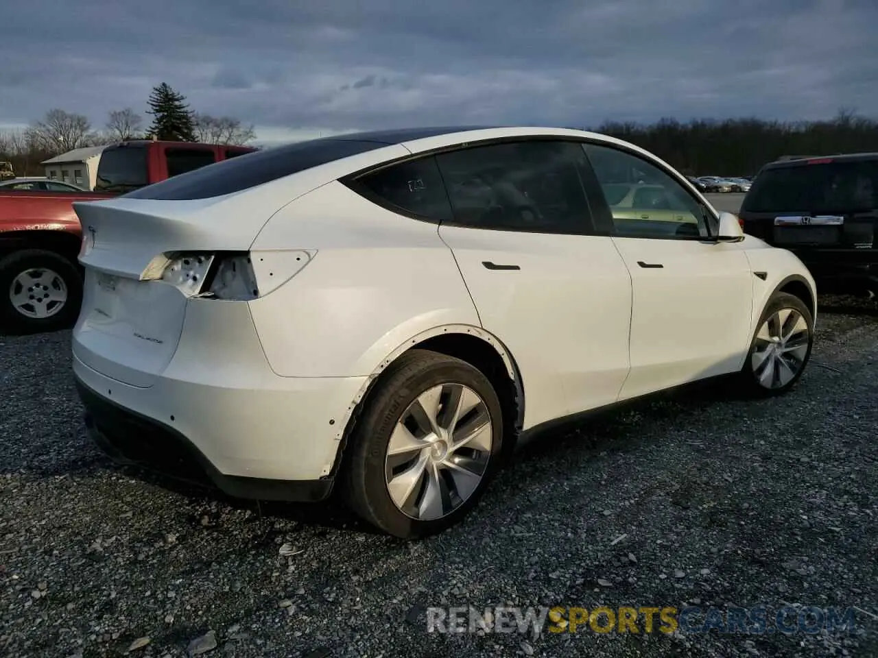 3 Фотография поврежденного автомобиля 7SAYGAEE8NF508589 TESLA MODEL Y 2022