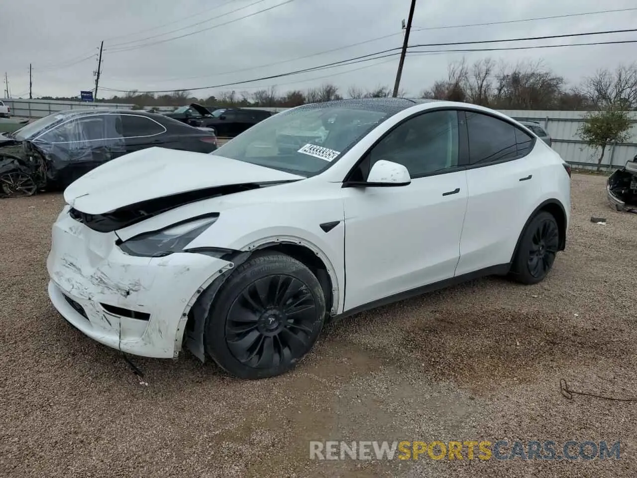 1 Photograph of a damaged car 7SAYGAEE8NF520080 TESLA MODEL Y 2022