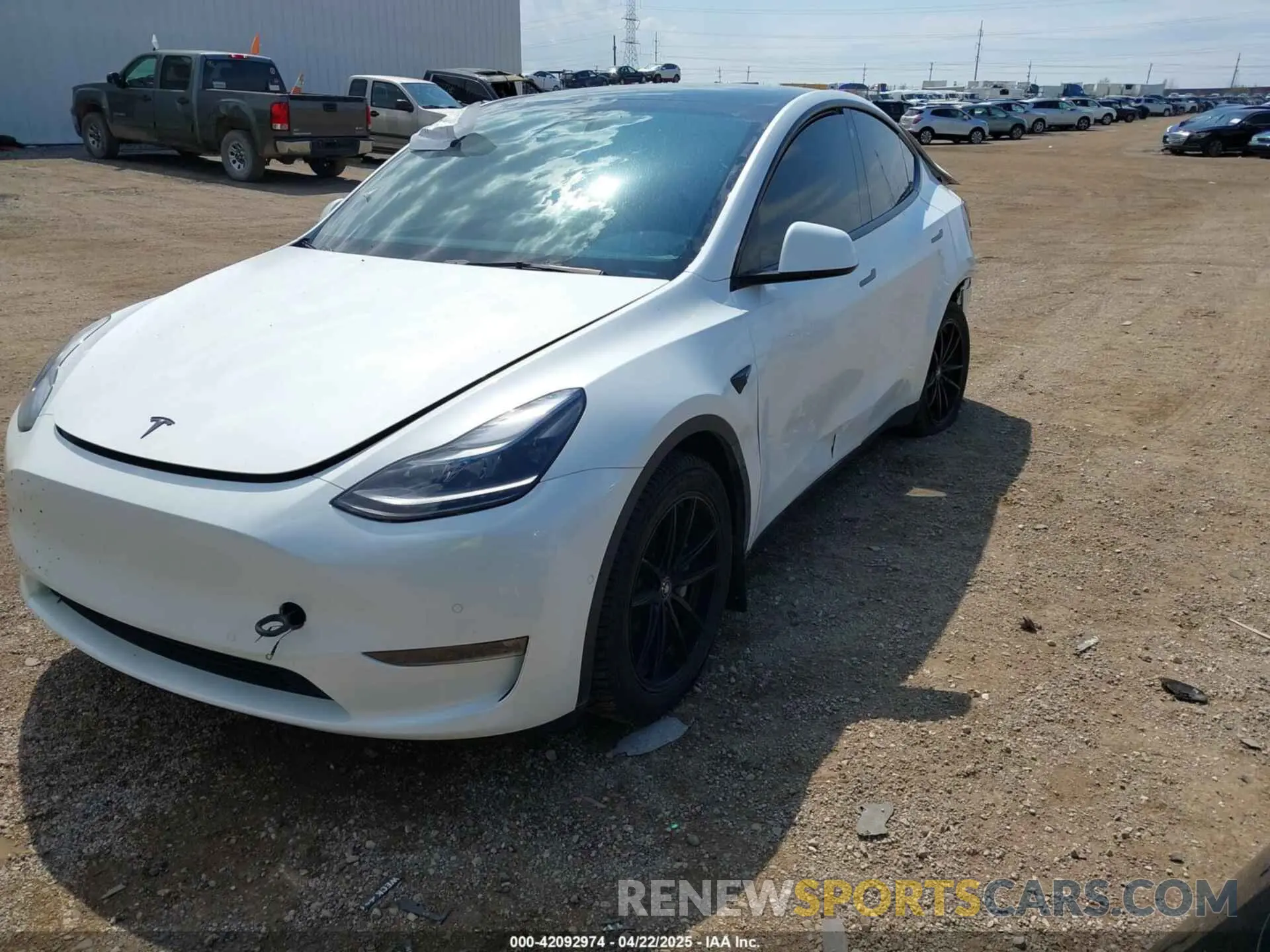 2 Photograph of a damaged car 7SAYGAEE8NF547845 TESLA MODEL Y 2022