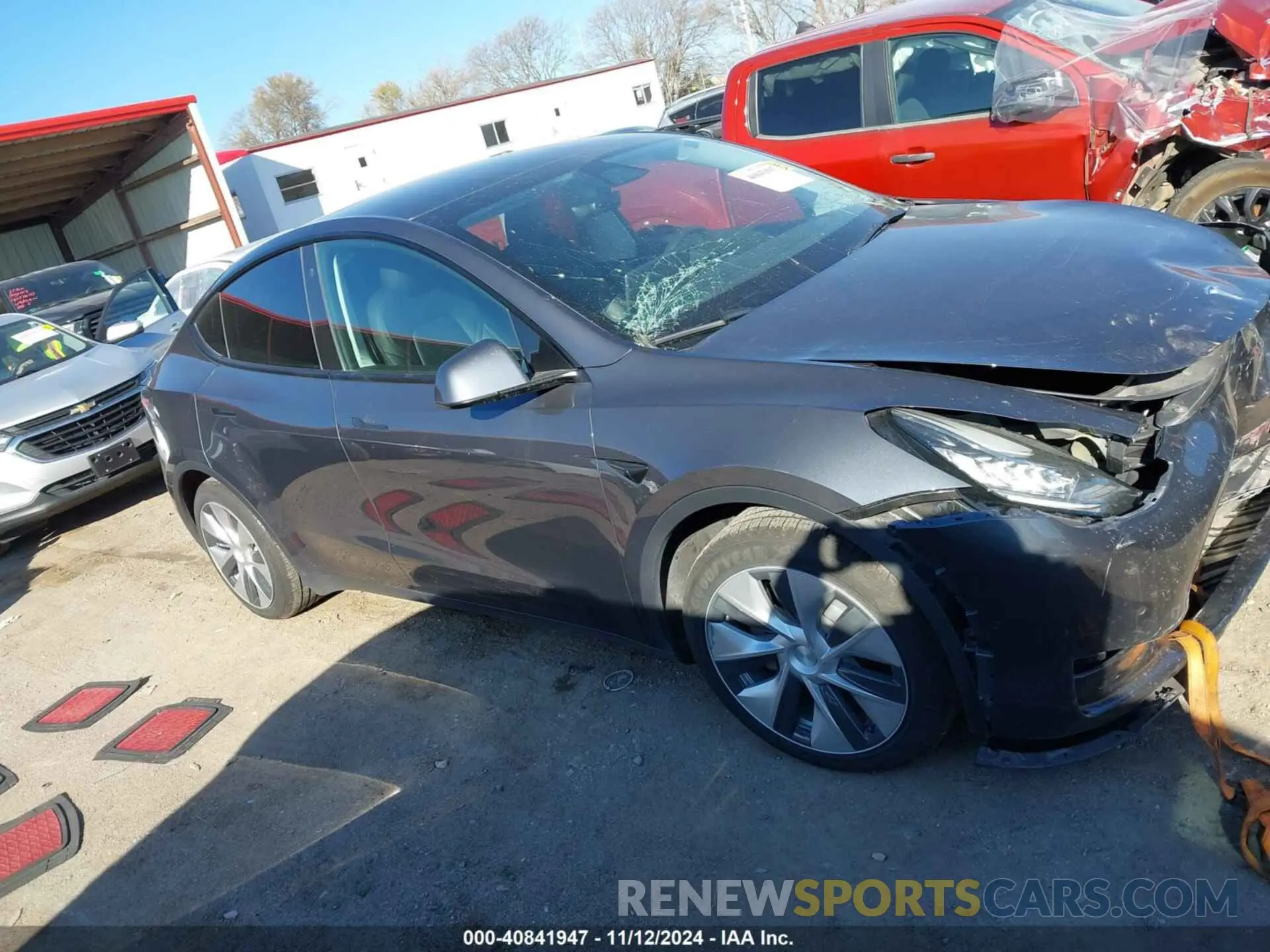 12 Photograph of a damaged car 7SAYGAEE9NF398040 TESLA MODEL Y 2022