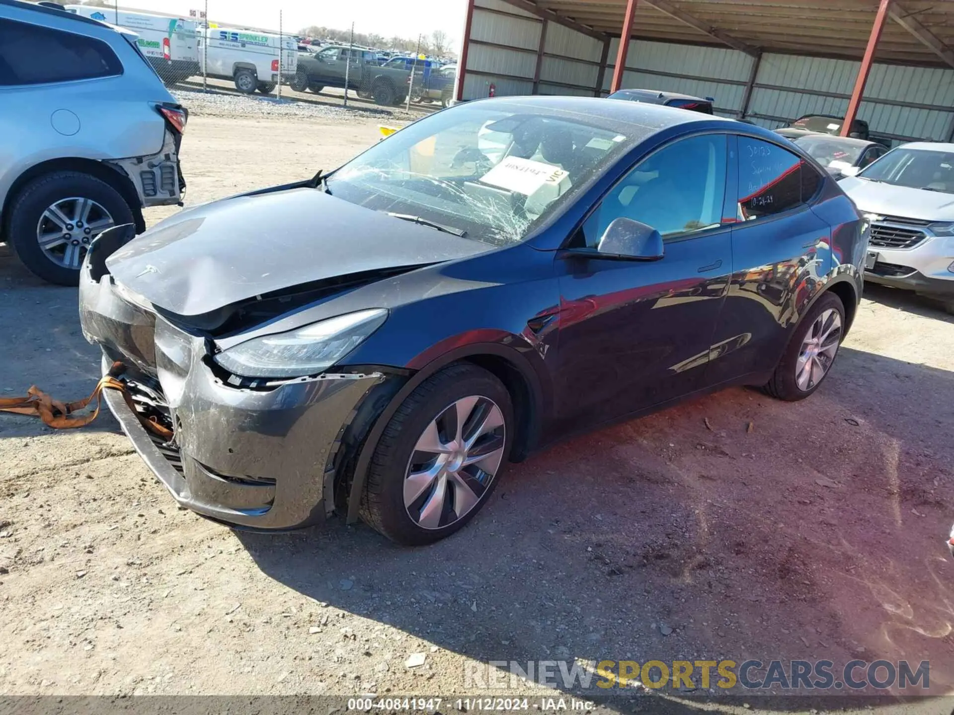 2 Photograph of a damaged car 7SAYGAEE9NF398040 TESLA MODEL Y 2022