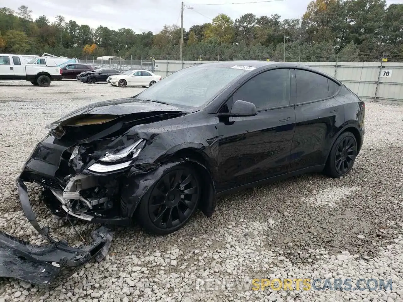 1 Фотография поврежденного автомобиля 7SAYGAEEXNF329874 TESLA MODEL Y 2022