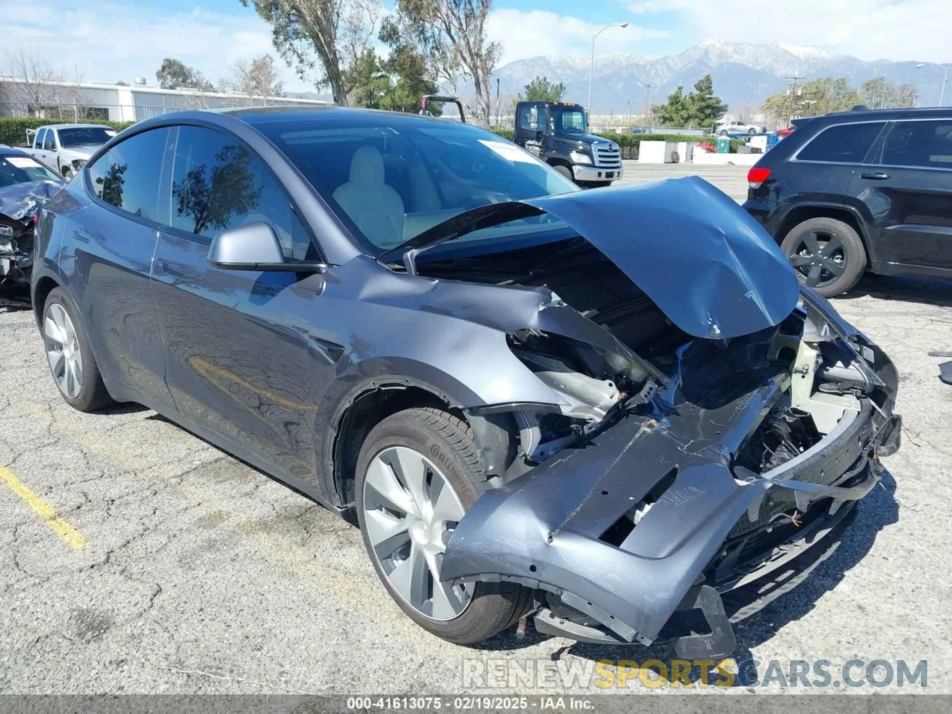 1 Фотография поврежденного автомобиля 7SAYGAEEXNF381389 TESLA MODEL Y 2022