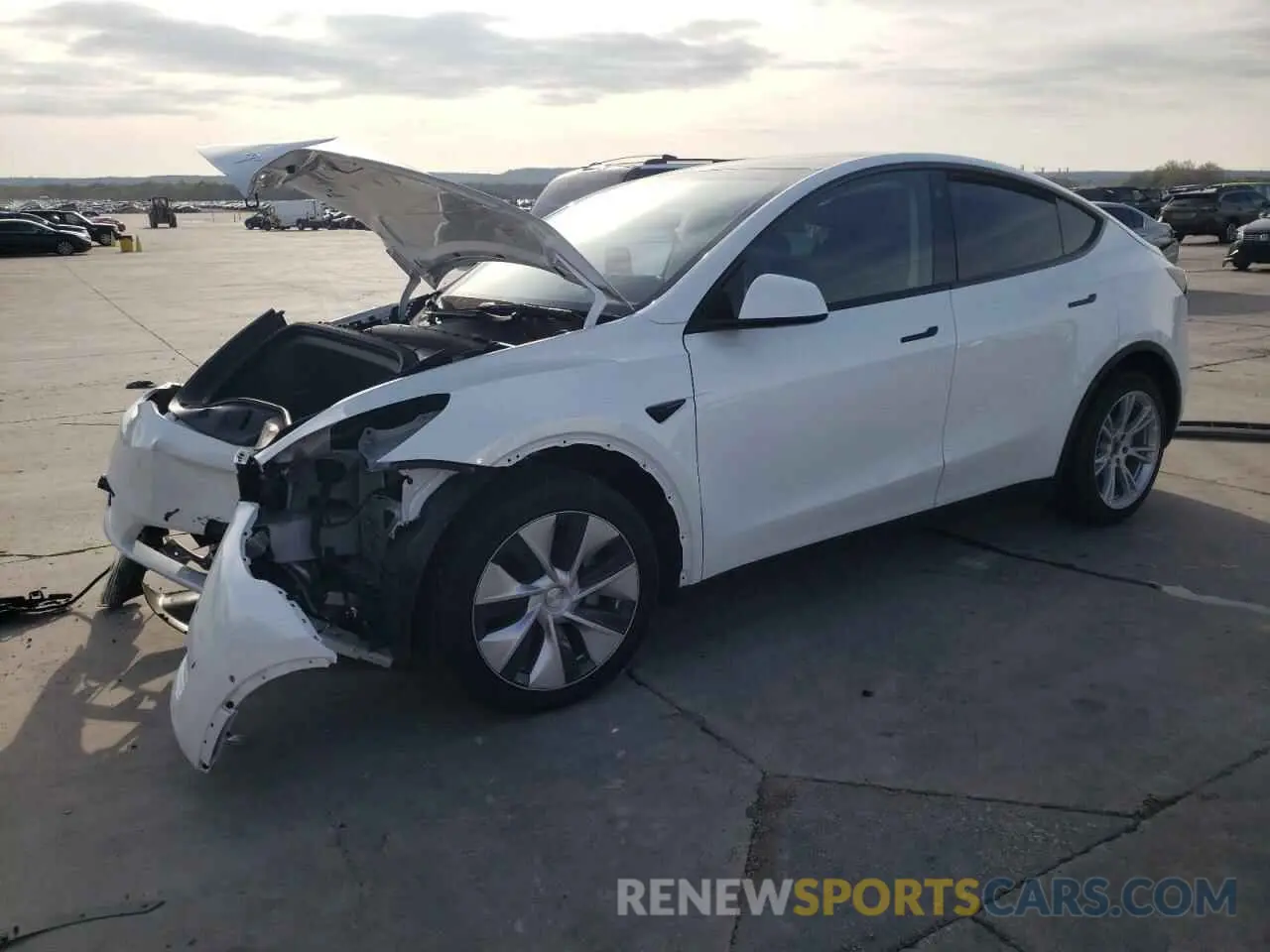 1 Фотография поврежденного автомобиля 7SAYGAEEXNF519092 TESLA MODEL Y 2022
