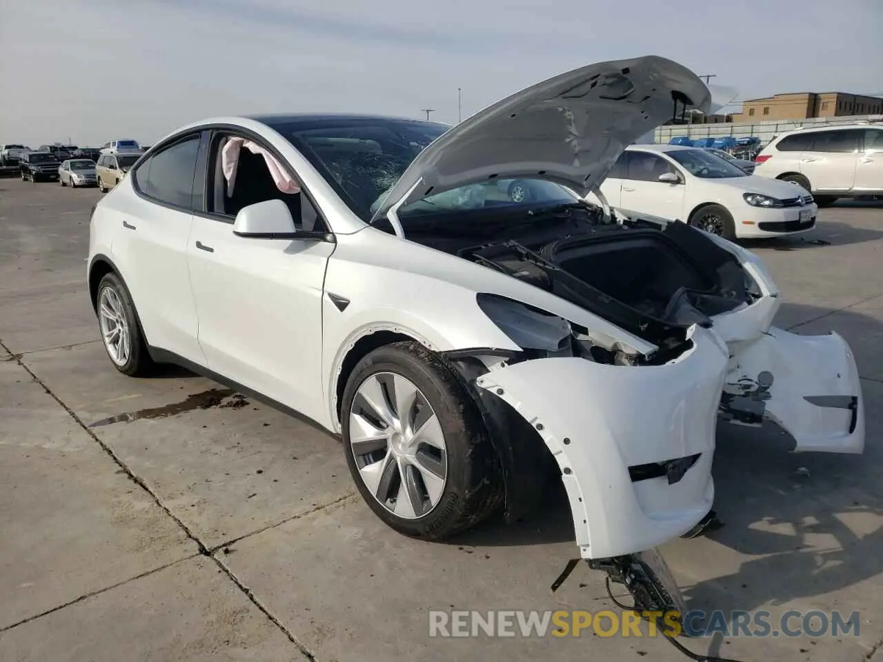 4 Фотография поврежденного автомобиля 7SAYGAEEXNF519092 TESLA MODEL Y 2022