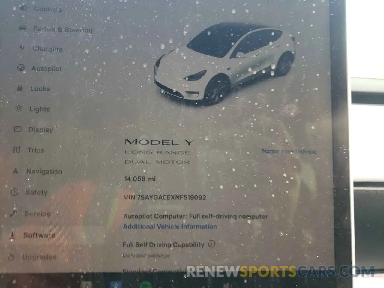 9 Фотография поврежденного автомобиля 7SAYGAEEXNF519092 TESLA MODEL Y 2022