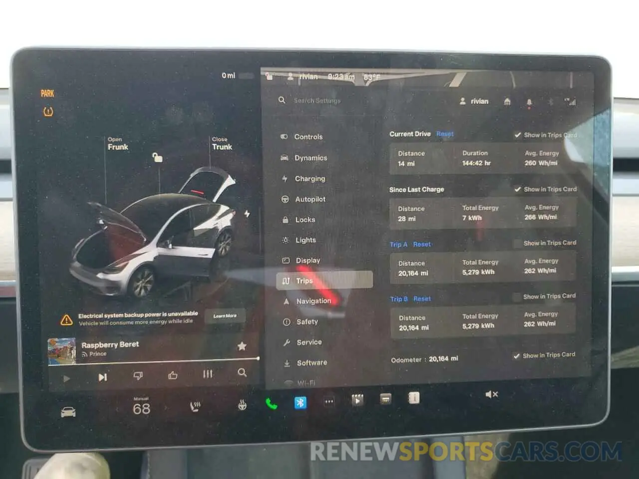 9 Фотография поврежденного автомобиля 7SAYGDEE0NA005699 TESLA MODEL Y 2022