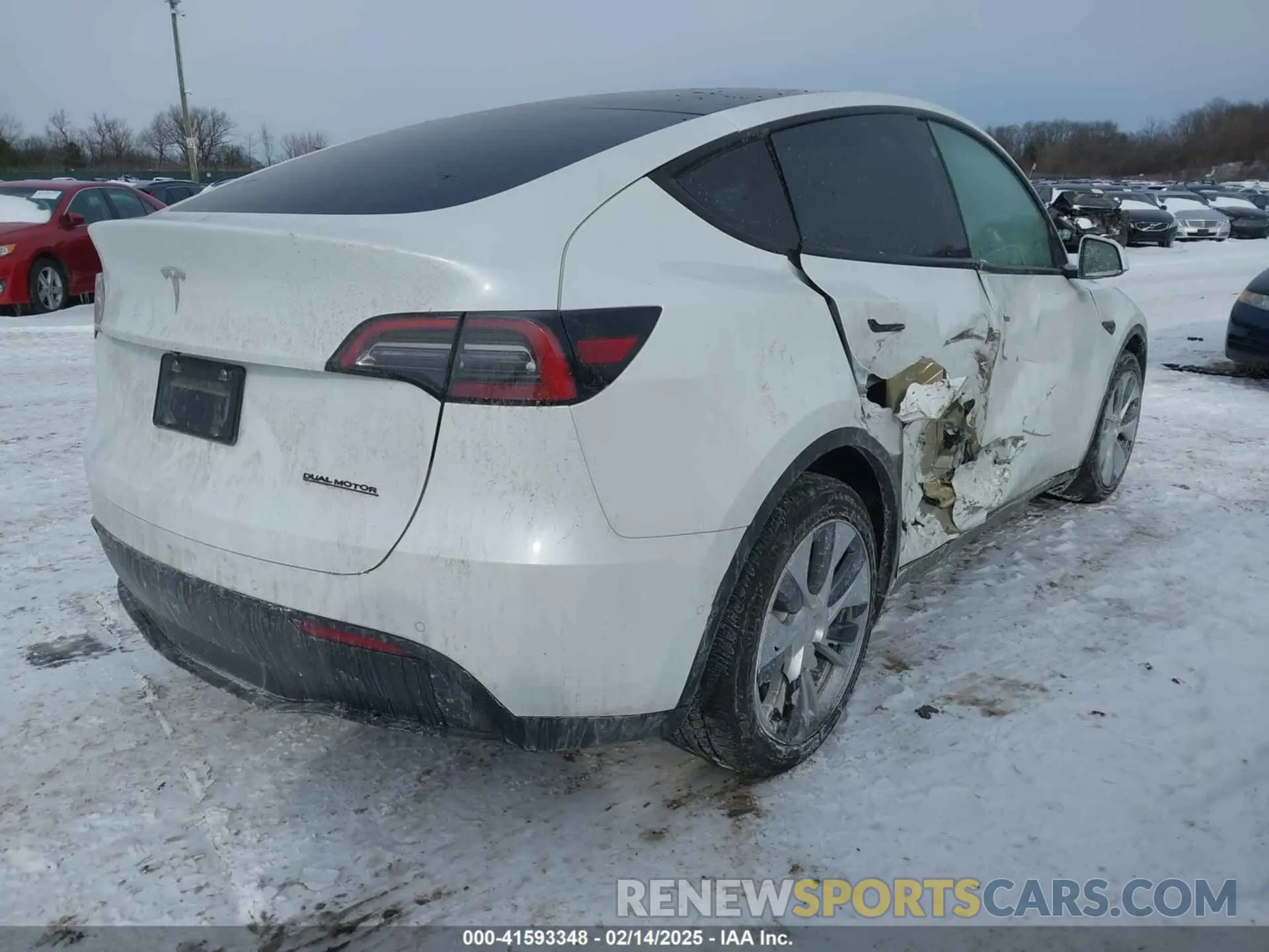 4 Фотография поврежденного автомобиля 7SAYGDEE0NA012006 TESLA MODEL Y 2022
