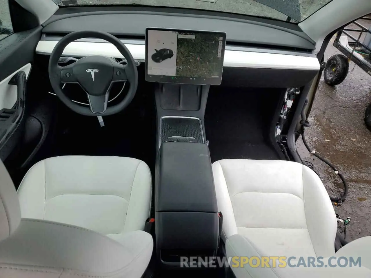 8 Photograph of a damaged car 7SAYGDEE0NF327147 TESLA MODEL Y 2022