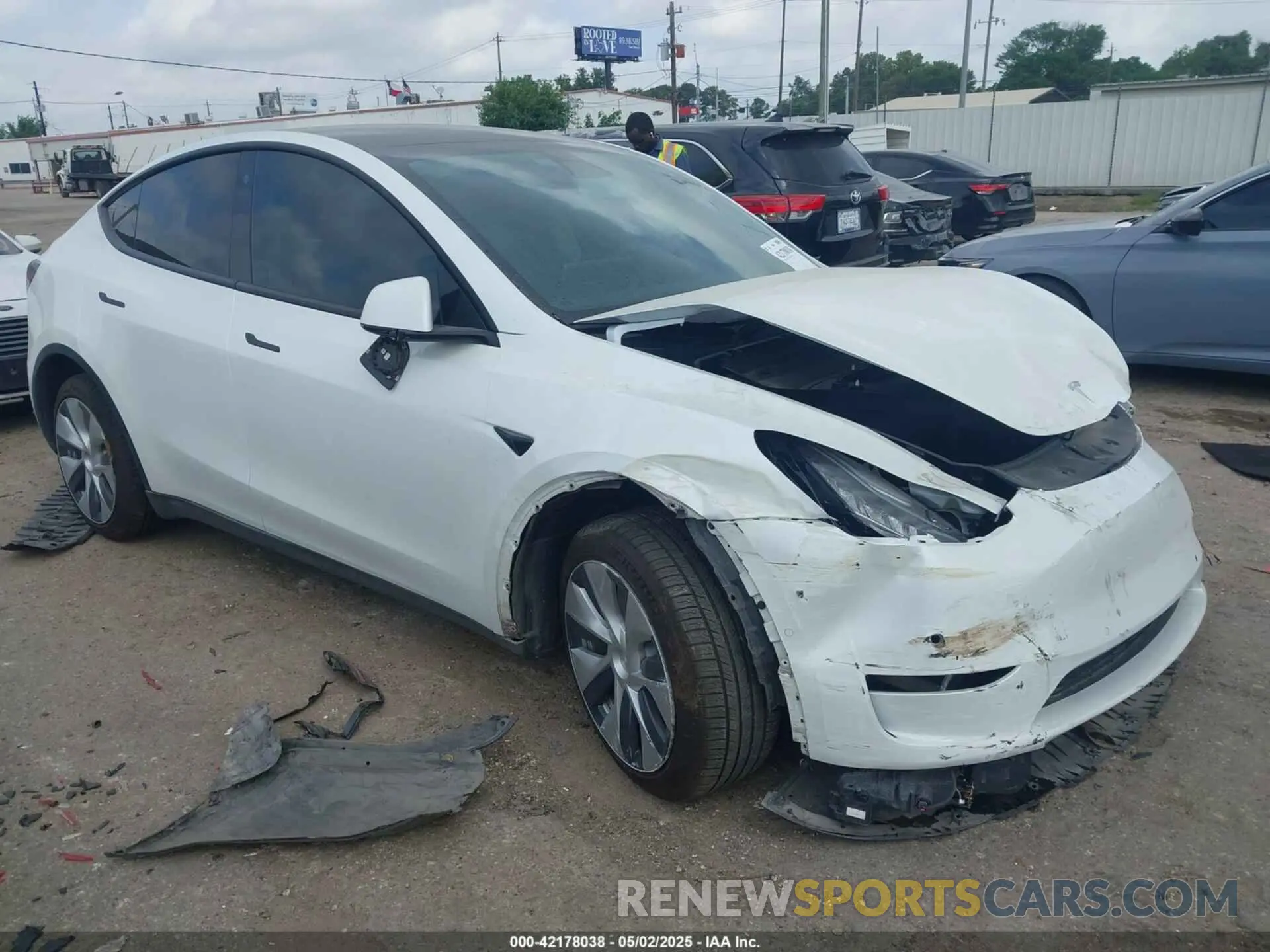 1 Фотография поврежденного автомобиля 7SAYGDEE0NF332610 TESLA MODEL Y 2022