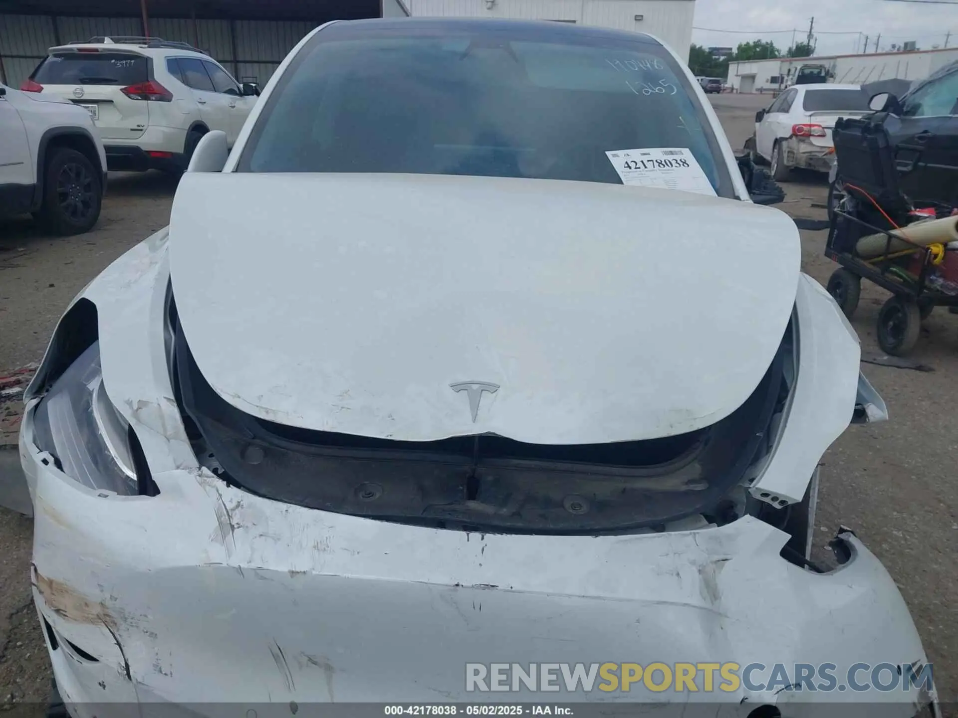 11 Фотография поврежденного автомобиля 7SAYGDEE0NF332610 TESLA MODEL Y 2022