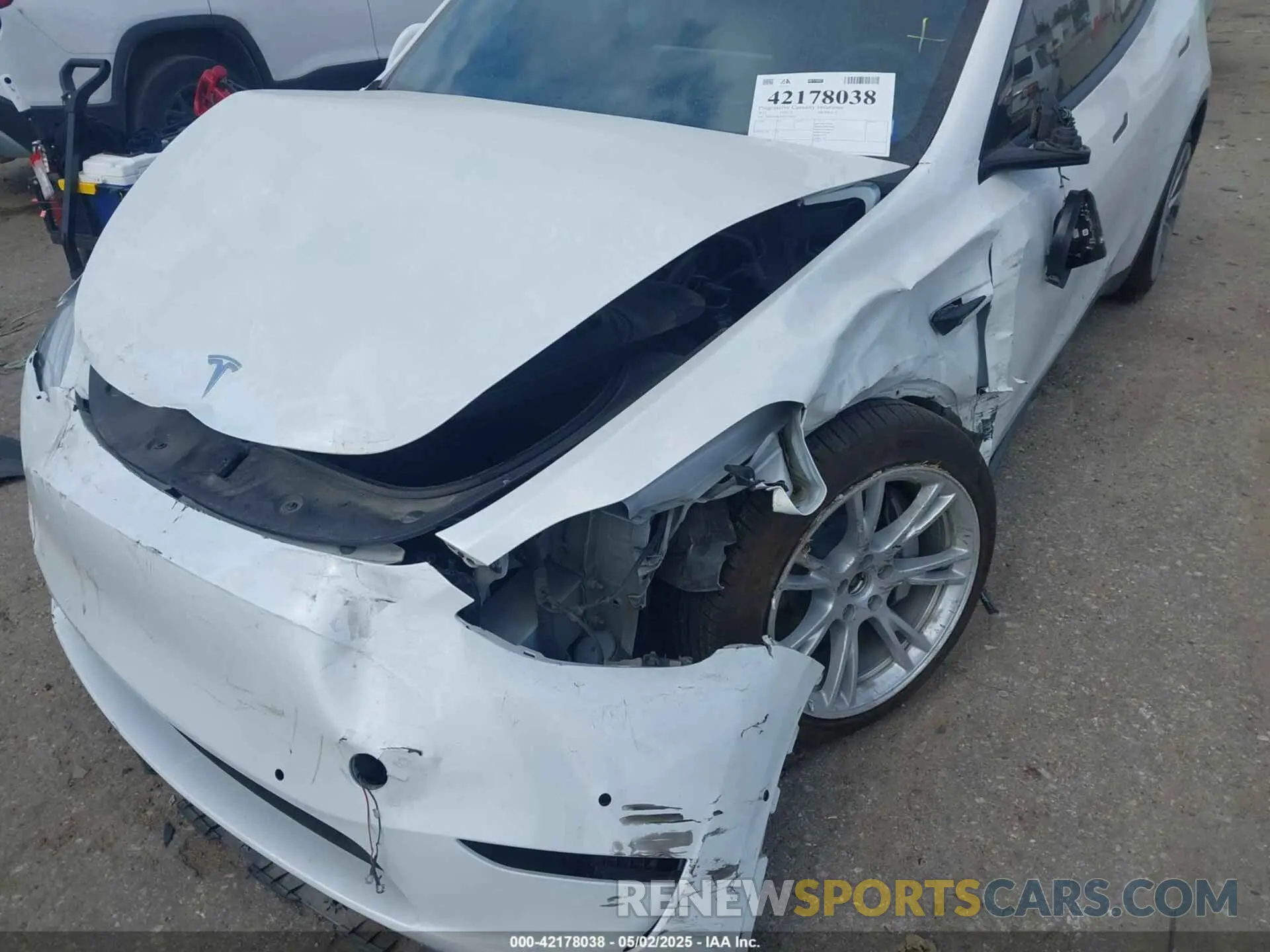 6 Фотография поврежденного автомобиля 7SAYGDEE0NF332610 TESLA MODEL Y 2022