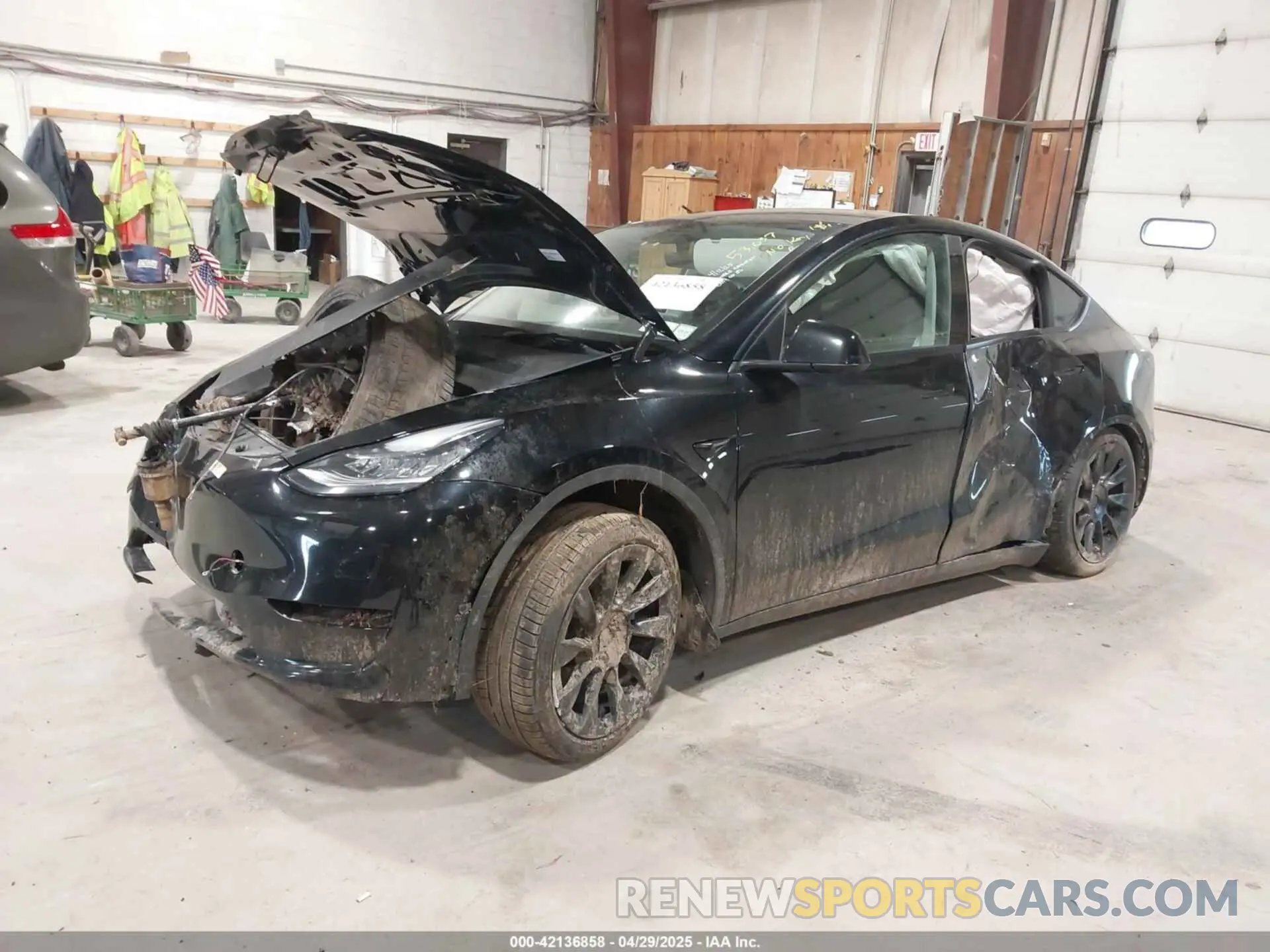 2 Фотография поврежденного автомобиля 7SAYGDEE0NF342215 TESLA MODEL Y 2022