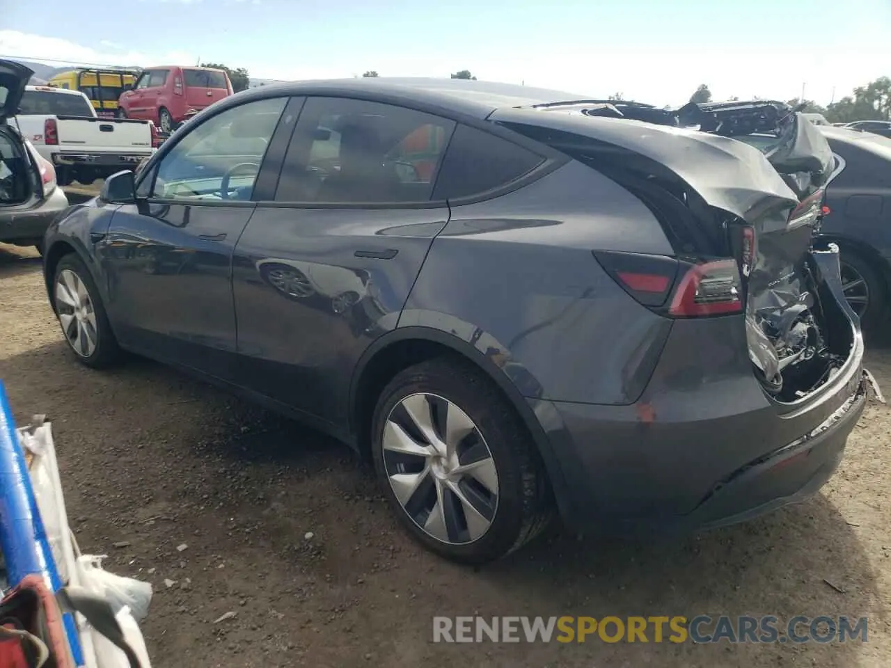 2 Photograph of a damaged car 7SAYGDEE0NF383430 TESLA MODEL Y 2022