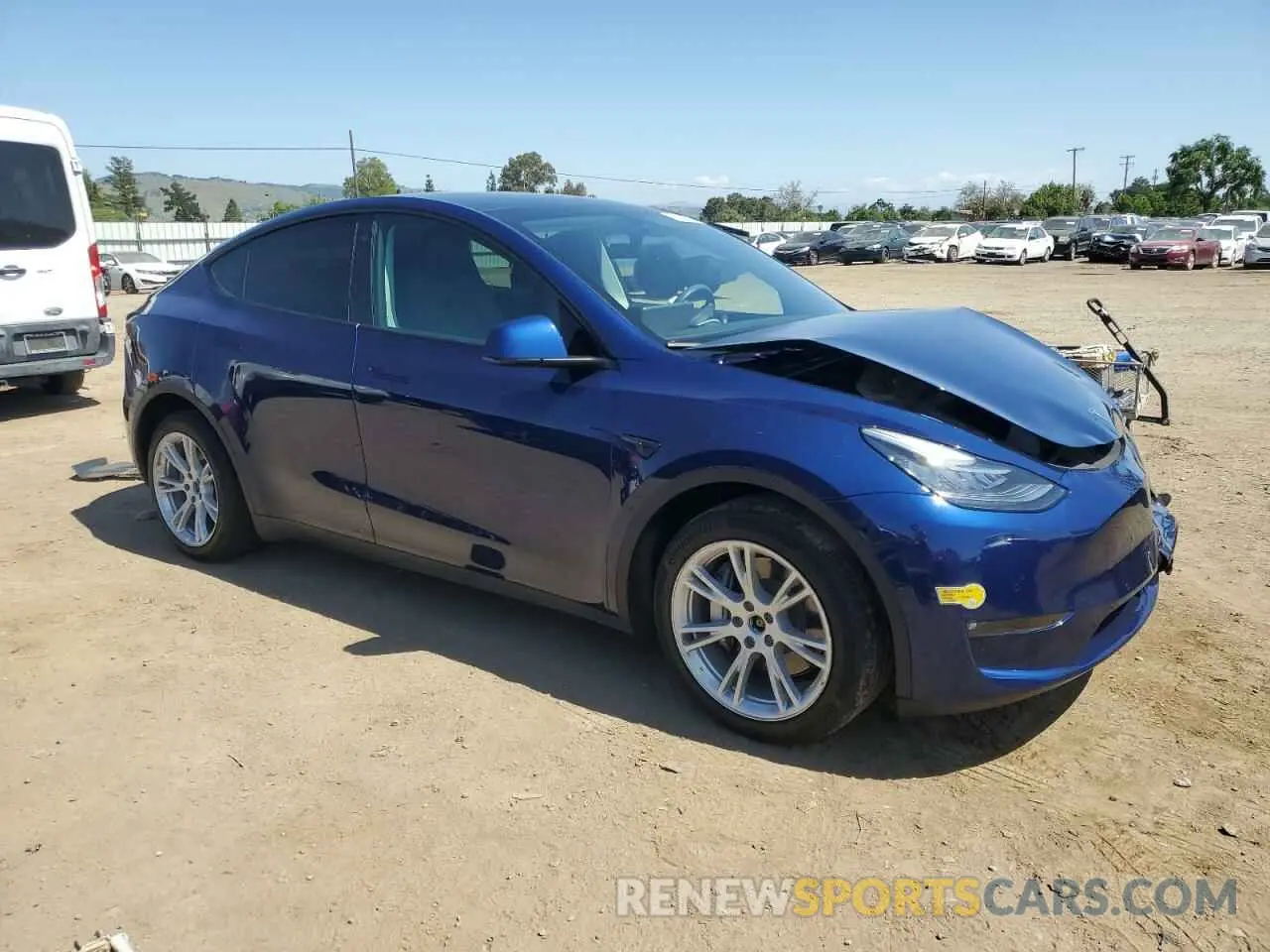 4 Фотография поврежденного автомобиля 7SAYGDEE0NF394105 TESLA MODEL Y 2022