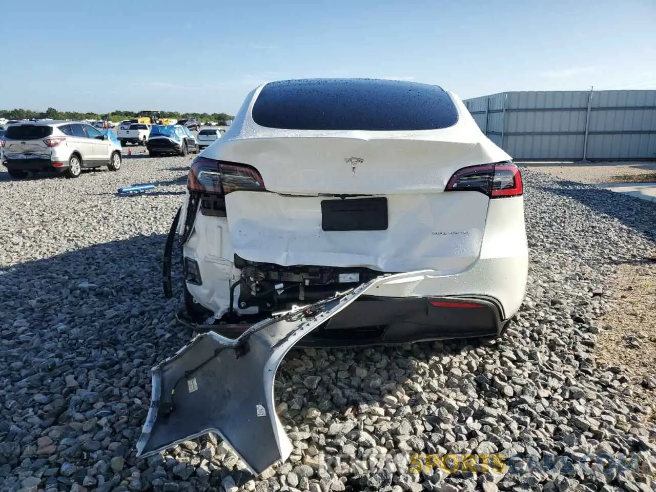 6 Фотография поврежденного автомобиля 7SAYGDEE0NF419214 TESLA MODEL Y 2022