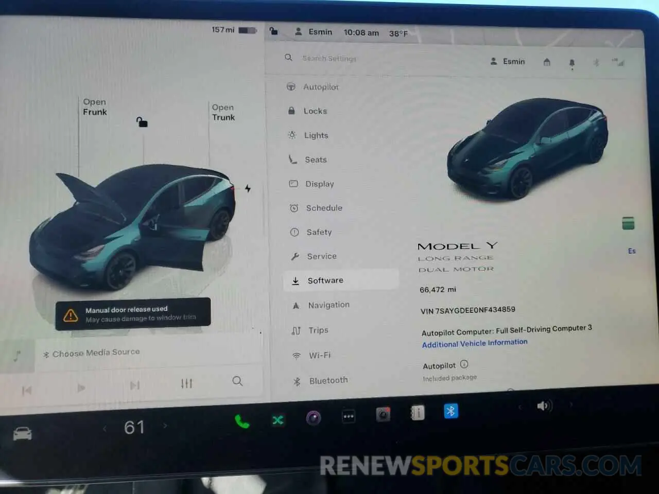 9 Photograph of a damaged car 7SAYGDEE0NF434859 TESLA MODEL Y 2022