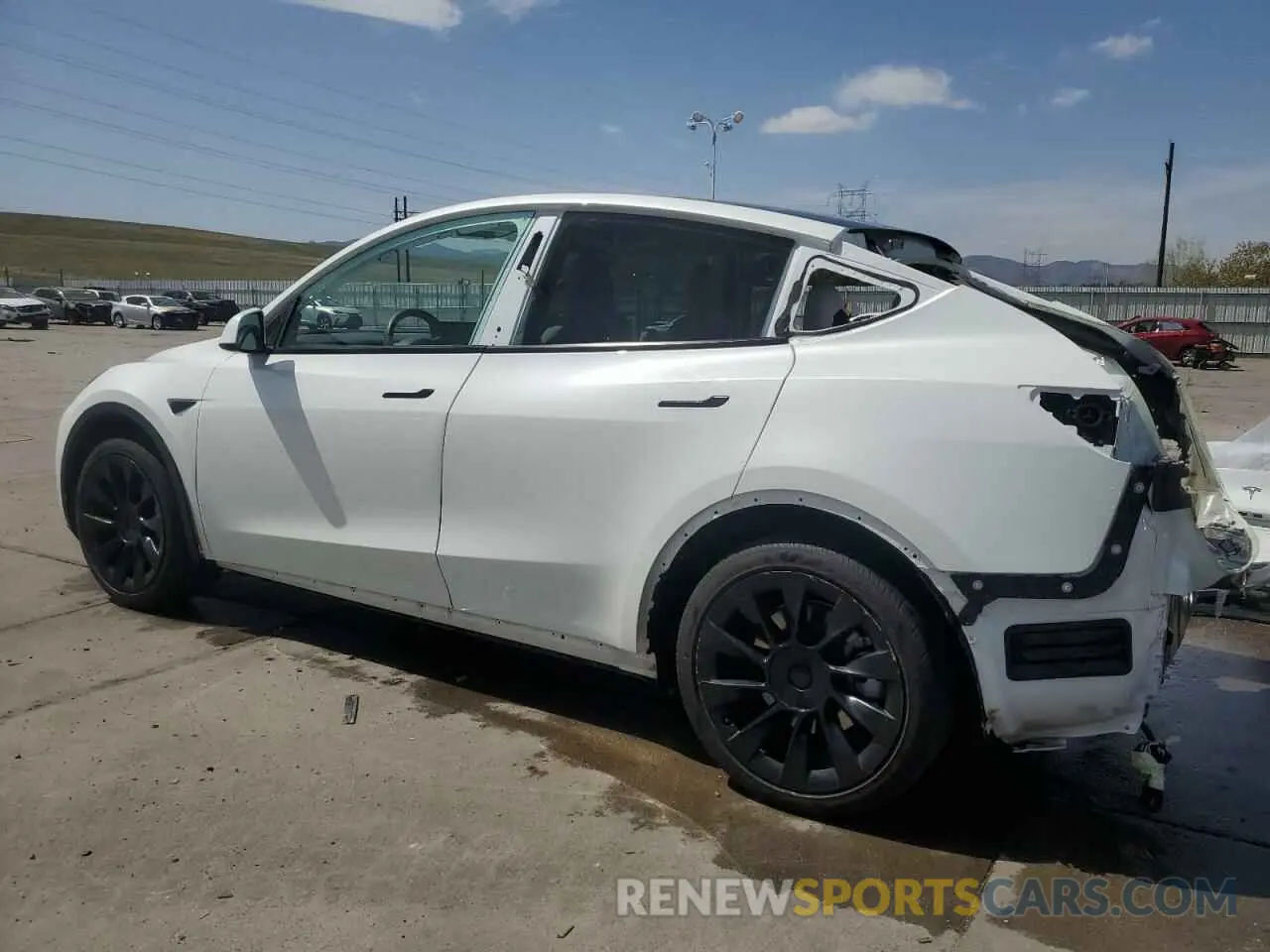 2 Photograph of a damaged car 7SAYGDEE0NF436885 TESLA MODEL Y 2022