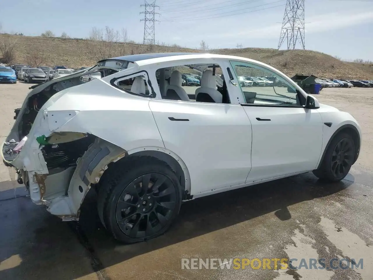 3 Photograph of a damaged car 7SAYGDEE0NF436885 TESLA MODEL Y 2022