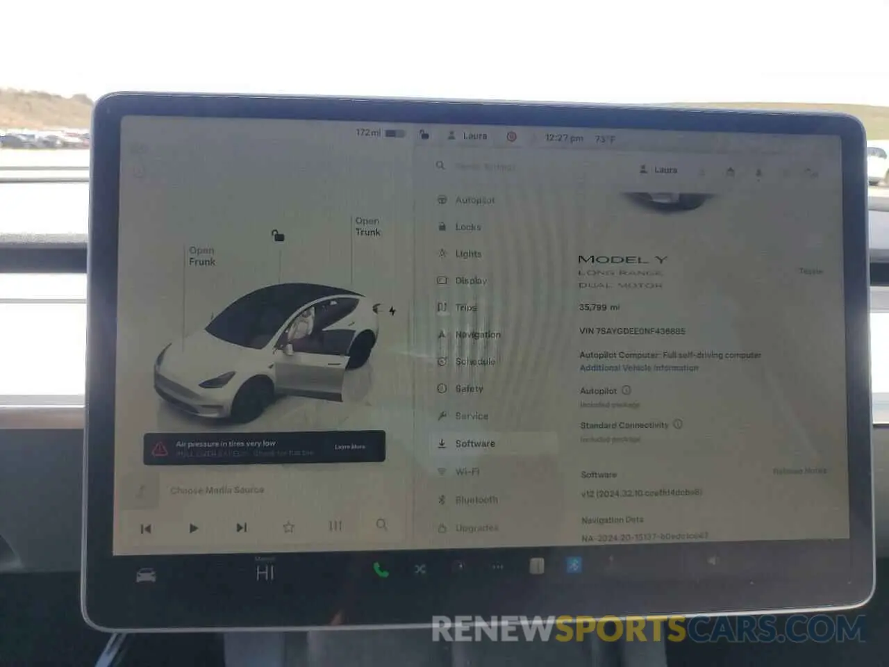 9 Photograph of a damaged car 7SAYGDEE0NF436885 TESLA MODEL Y 2022