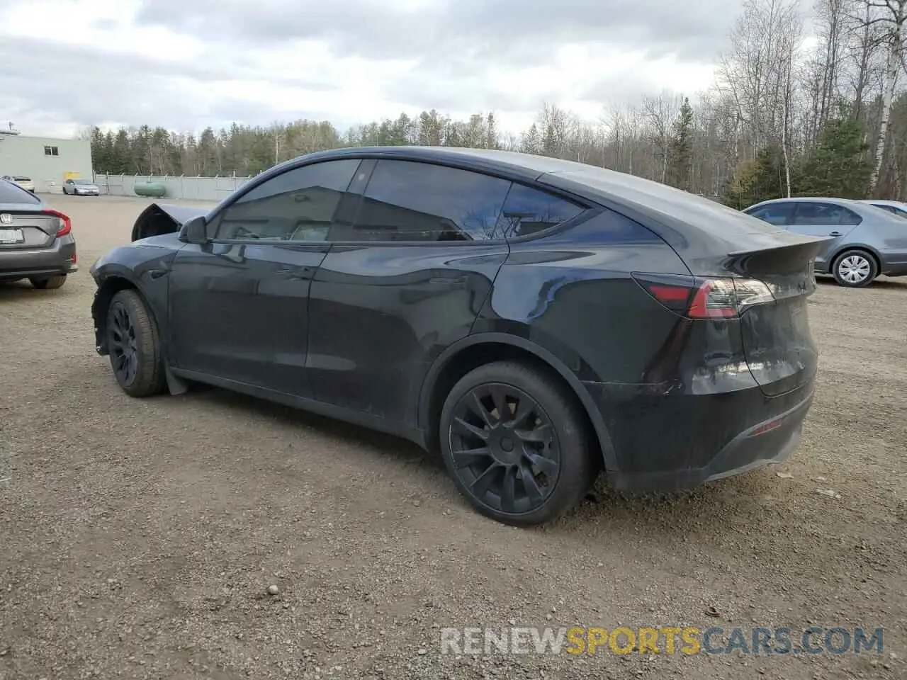 2 Photograph of a damaged car 7SAYGDEE0NF534959 TESLA MODEL Y 2022