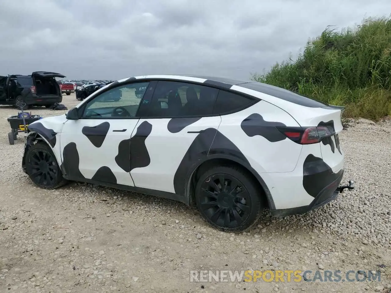 2 Photograph of a damaged car 7SAYGDEE1NA001175 TESLA MODEL Y 2022