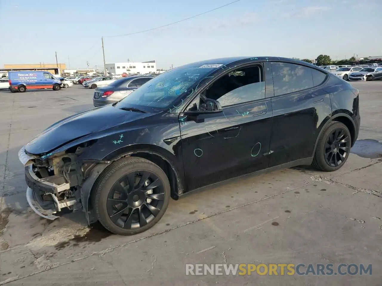 1 Photograph of a damaged car 7SAYGDEE1NA006117 TESLA MODEL Y 2022