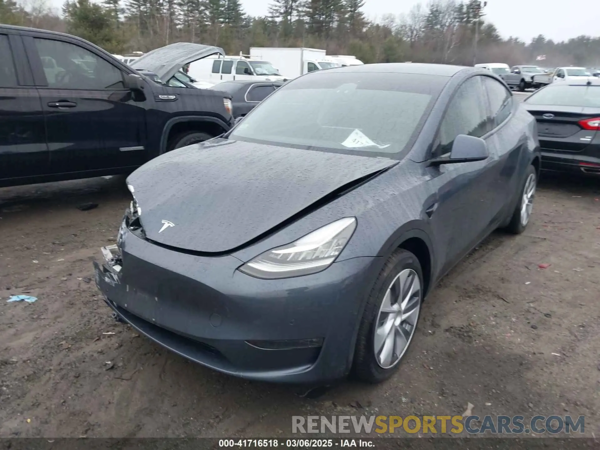 2 Фотография поврежденного автомобиля 7SAYGDEE1NA021734 TESLA MODEL Y 2022