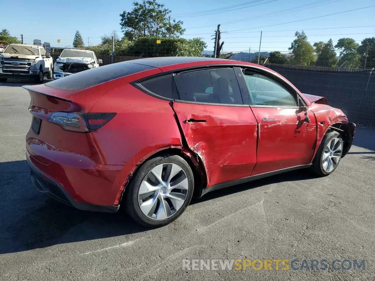 3 Фотография поврежденного автомобиля 7SAYGDEE1NF356222 TESLA MODEL Y 2022