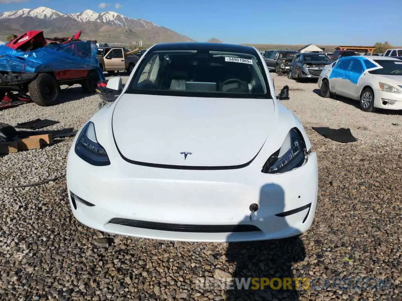 5 Photograph of a damaged car 7SAYGDEE1NF378026 TESLA MODEL Y 2022
