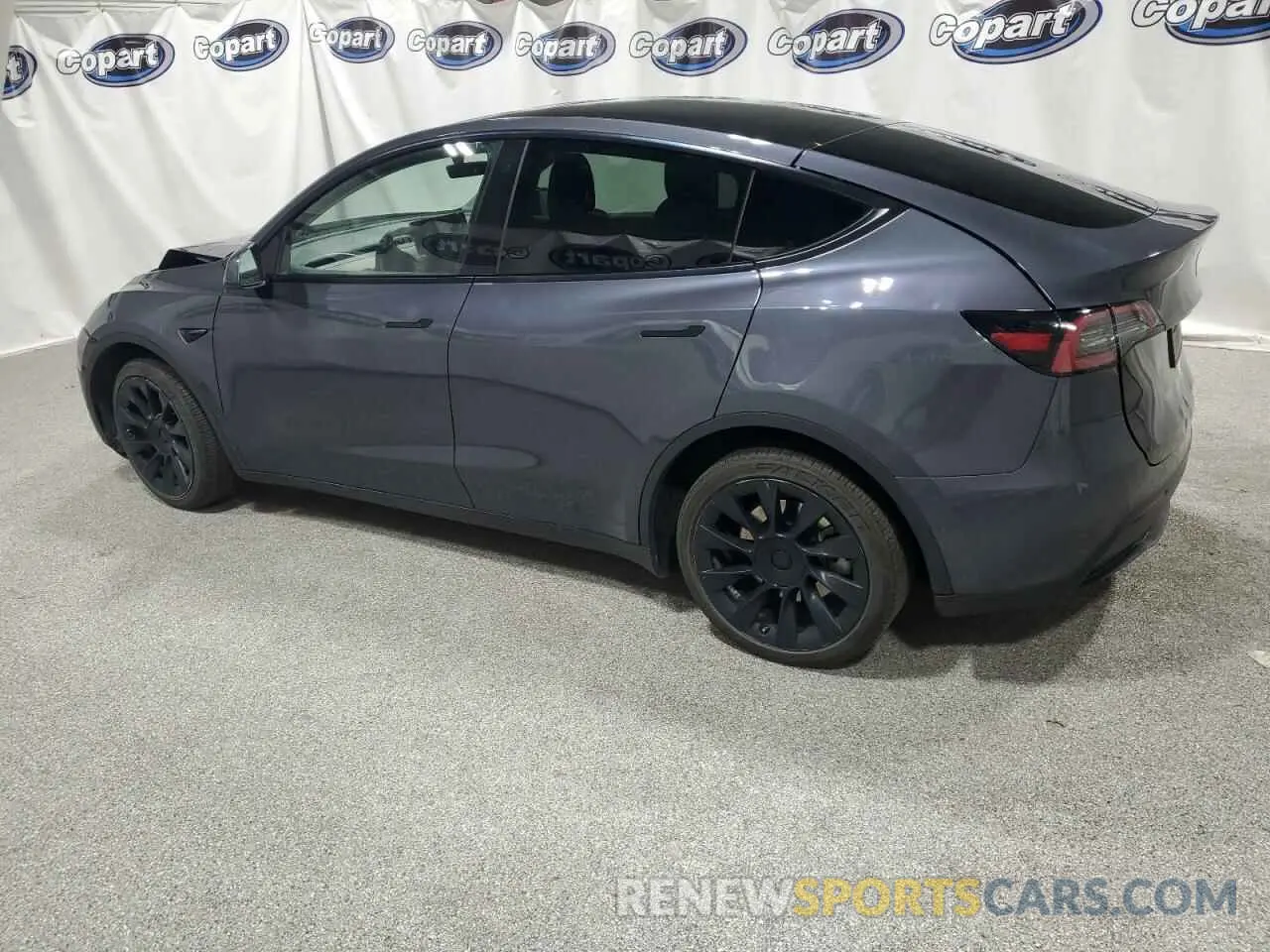 2 Фотография поврежденного автомобиля 7SAYGDEE1NF386207 TESLA MODEL Y 2022