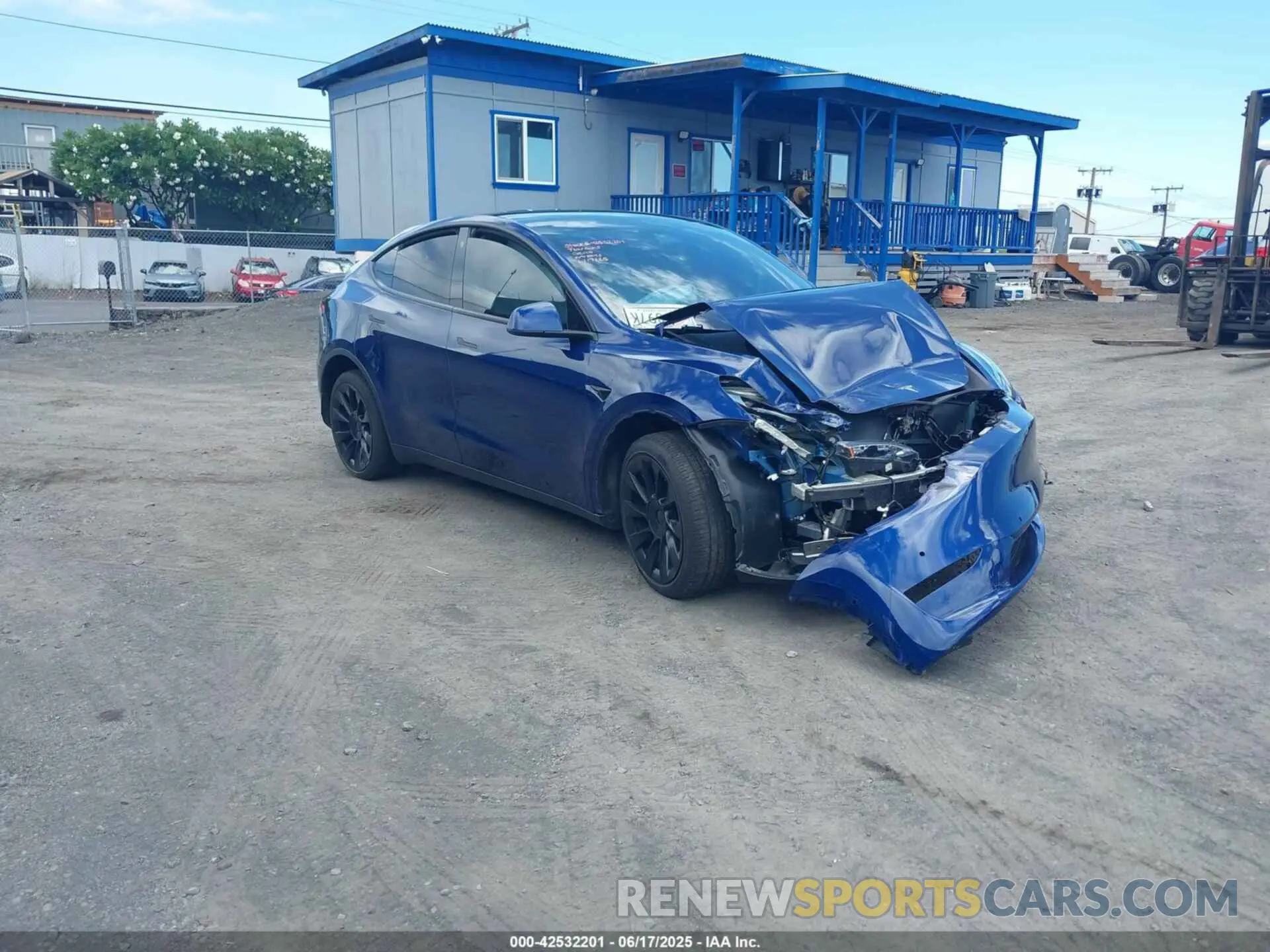 1 Фотография поврежденного автомобиля 7SAYGDEE1NF419321 TESLA MODEL Y 2022