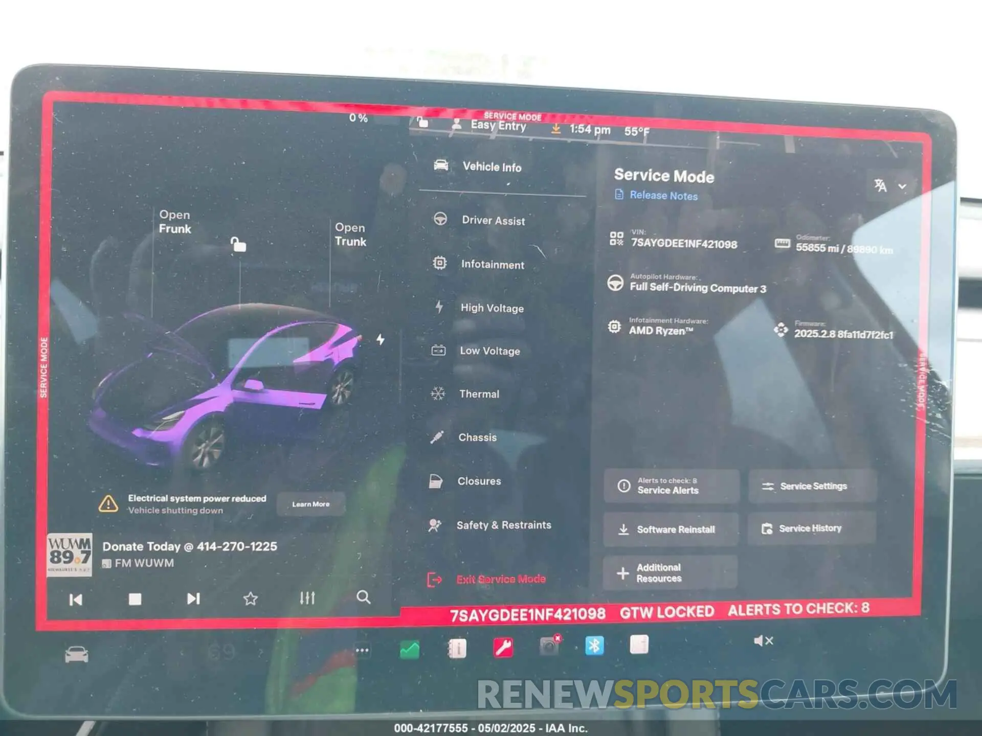 19 Photograph of a damaged car 7SAYGDEE1NF421098 TESLA MODEL Y 2022