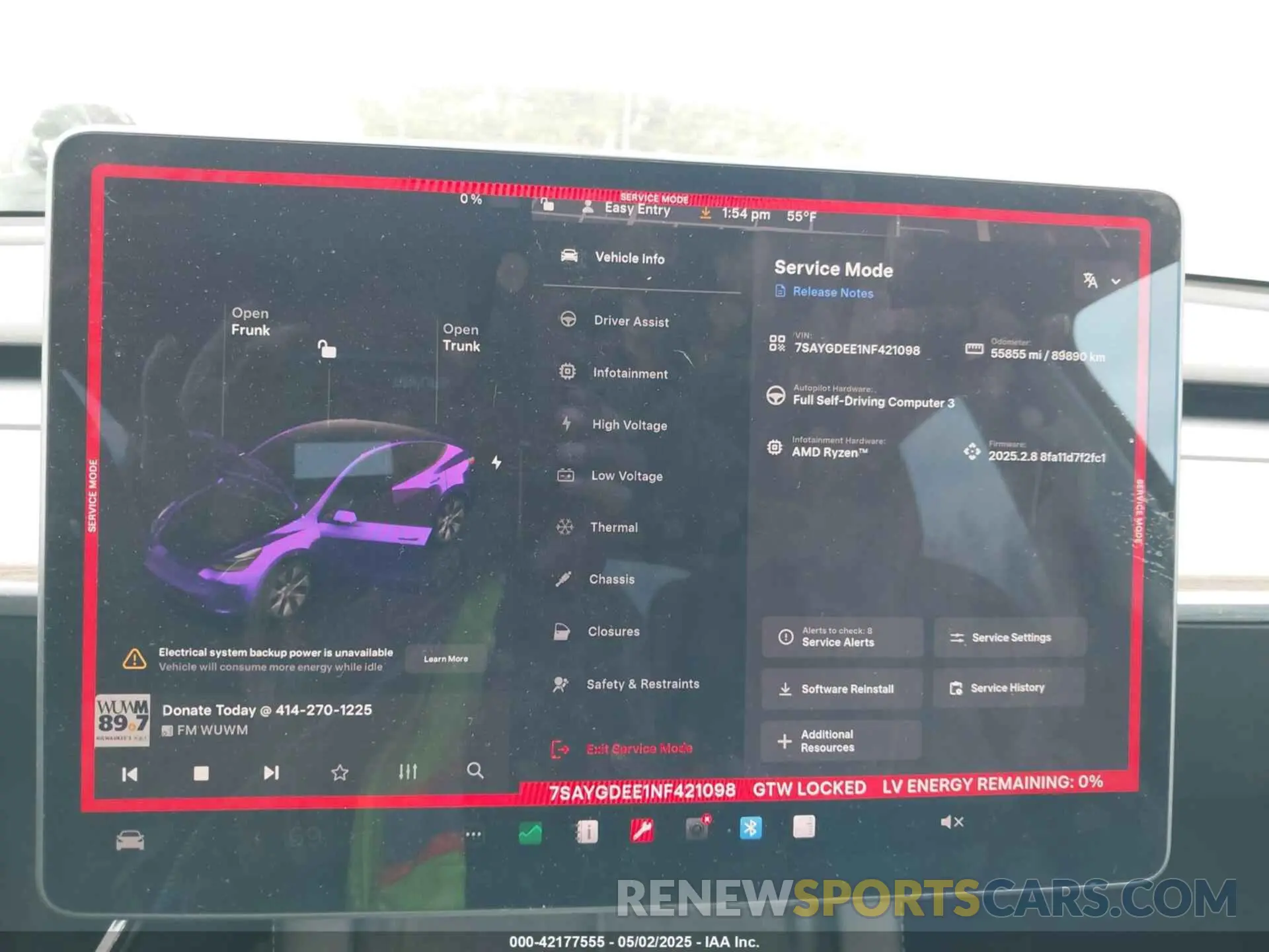 7 Photograph of a damaged car 7SAYGDEE1NF421098 TESLA MODEL Y 2022