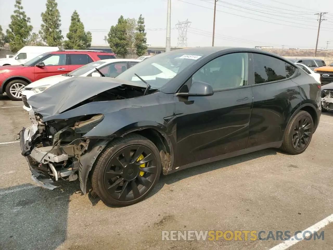 1 Photograph of a damaged car 7SAYGDEE1NF481740 TESLA MODEL Y 2022