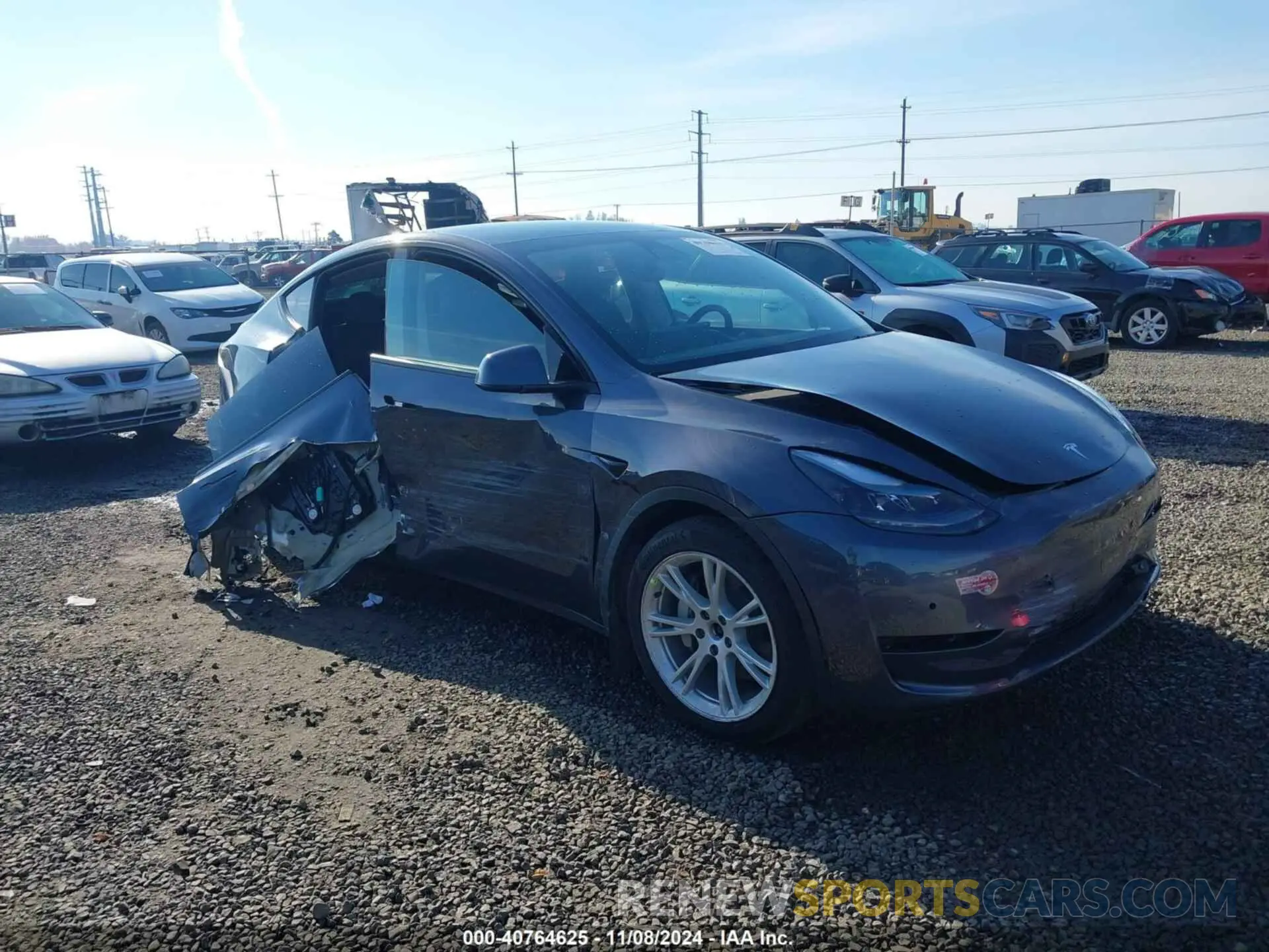 1 Photograph of a damaged car 7SAYGDEE1NF537577 TESLA MODEL Y 2022
