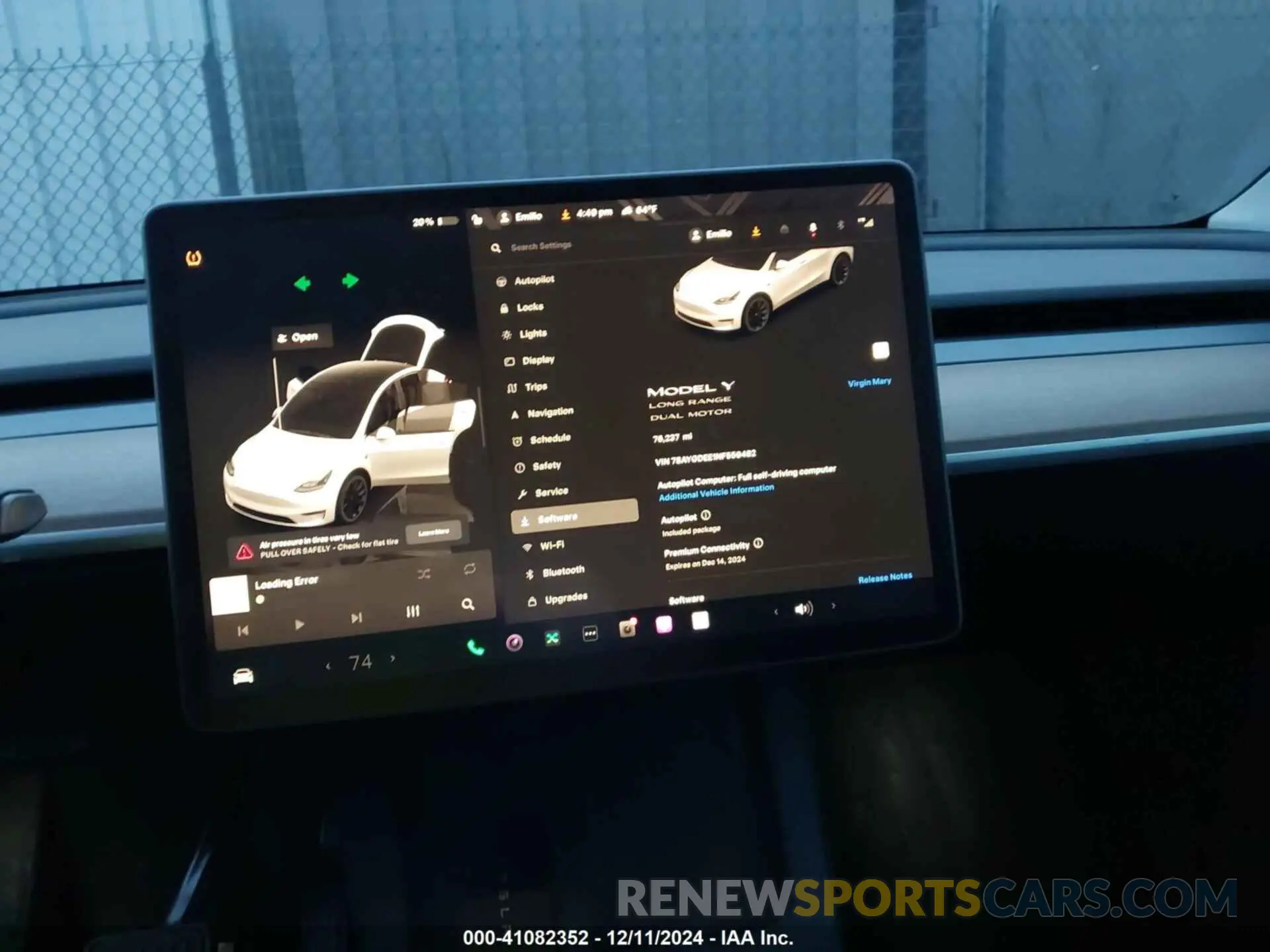 7 Photograph of a damaged car 7SAYGDEE1NF559482 TESLA MODEL Y 2022