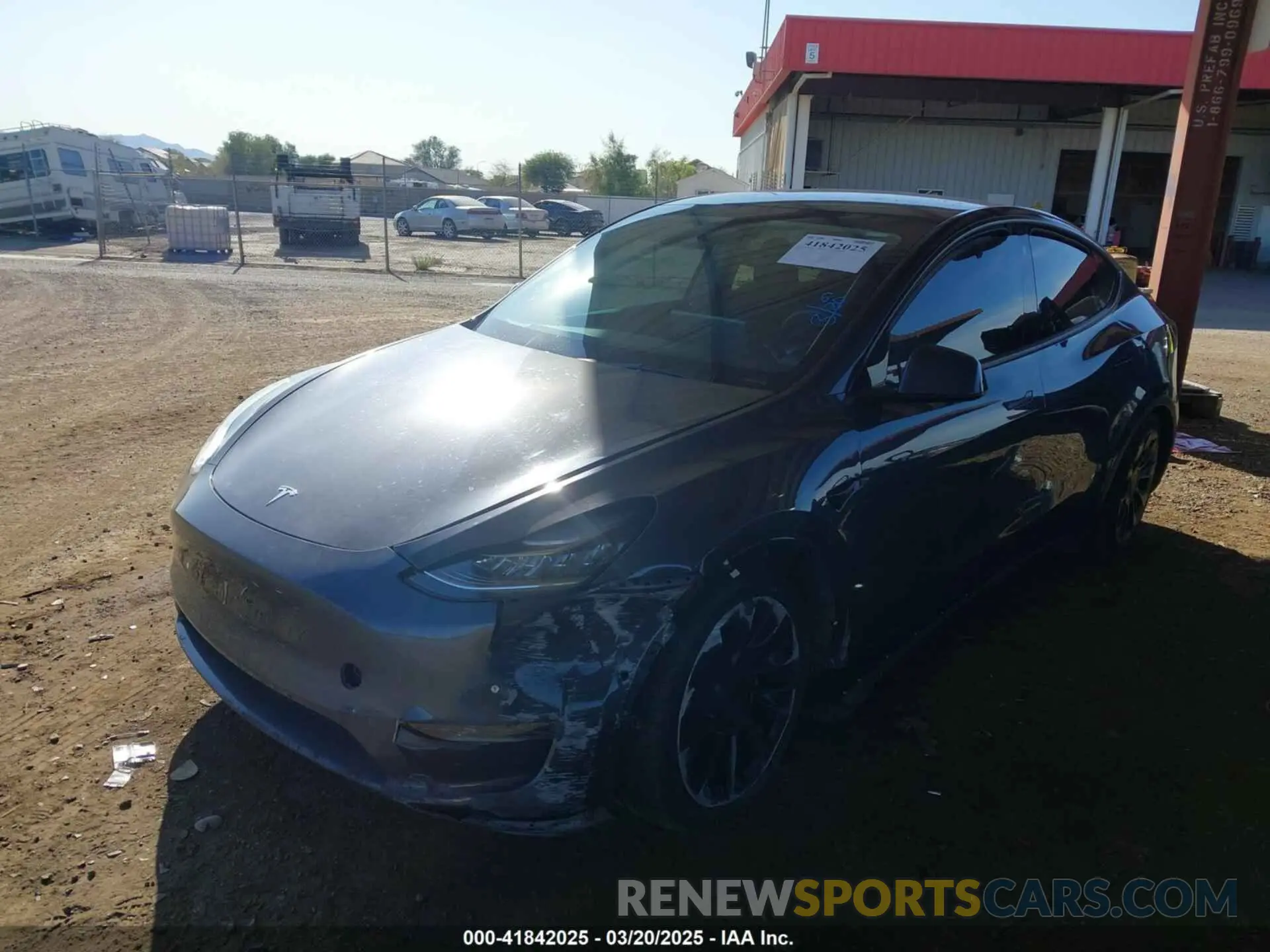 2 Фотография поврежденного автомобиля 7SAYGDEE2NA017434 TESLA MODEL Y 2022