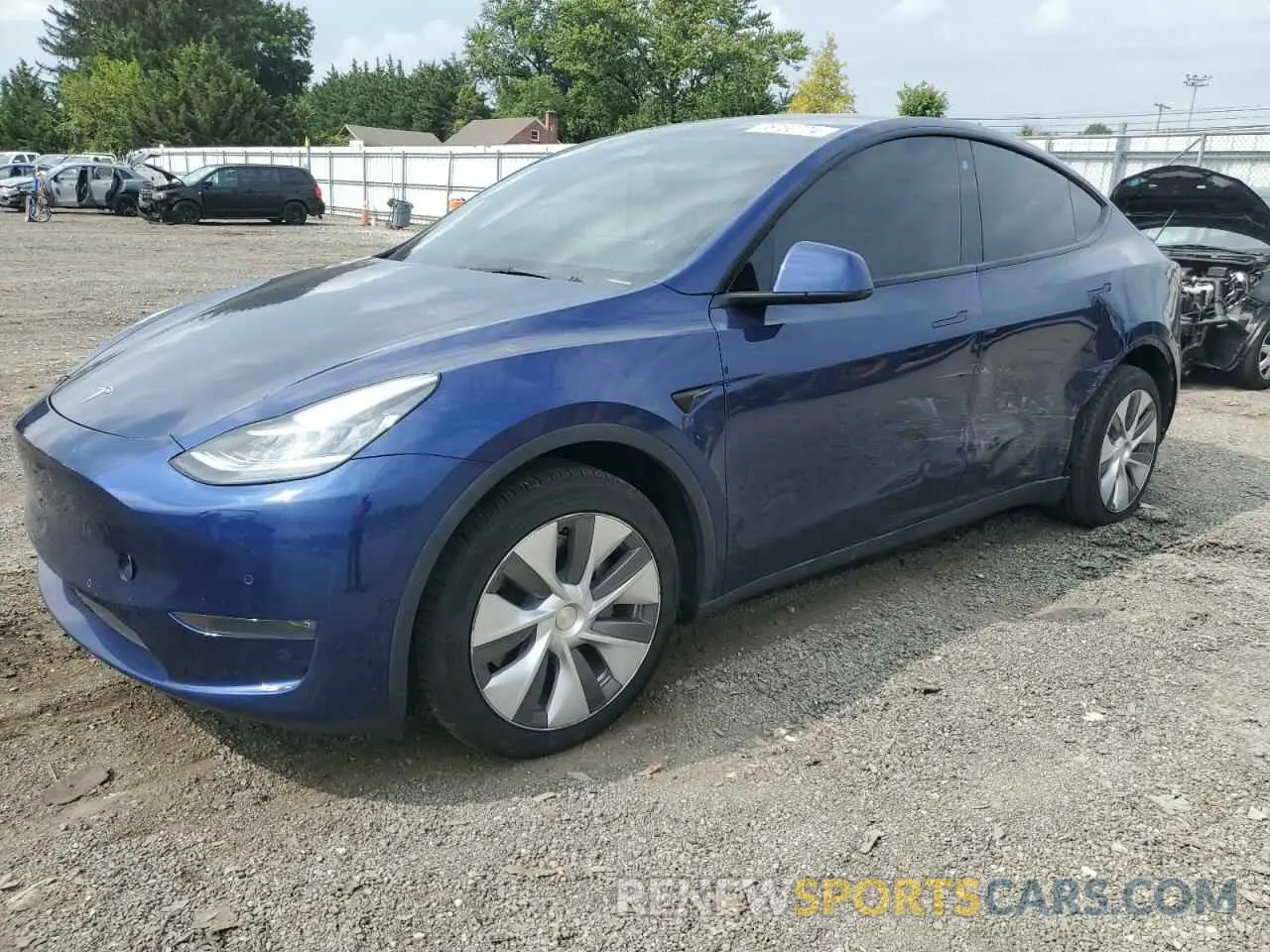 1 Photograph of a damaged car 7SAYGDEE2NA020396 TESLA MODEL Y 2022