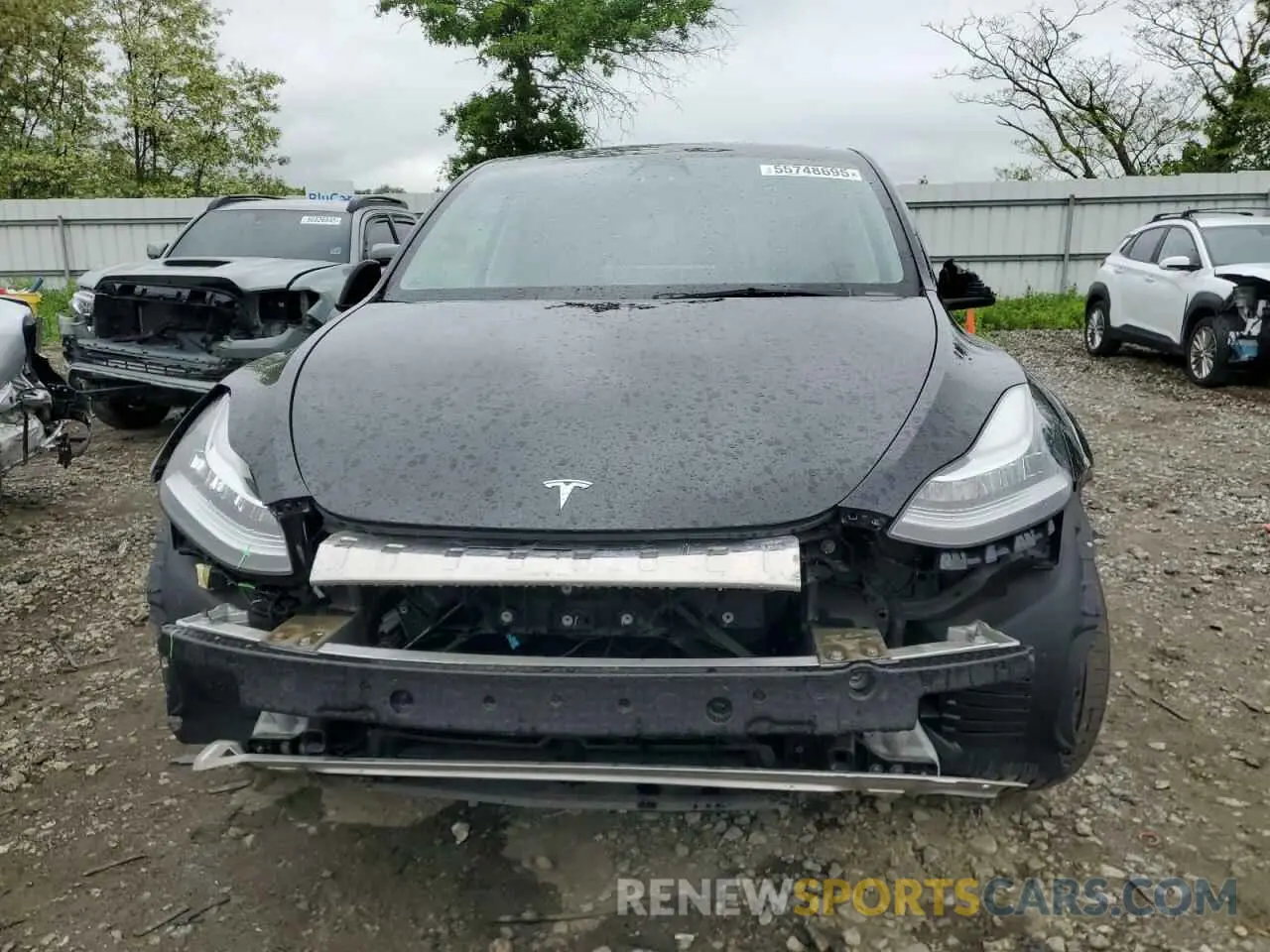 5 Photograph of a damaged car 7SAYGDEE2NF313492 TESLA MODEL Y 2022