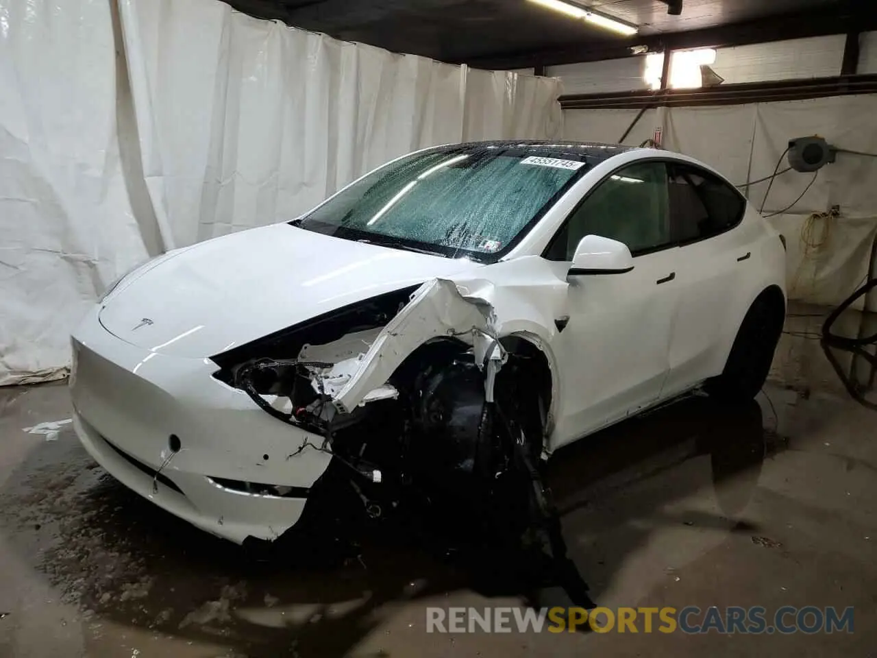 1 Photograph of a damaged car 7SAYGDEE2NF387026 TESLA MODEL Y 2022
