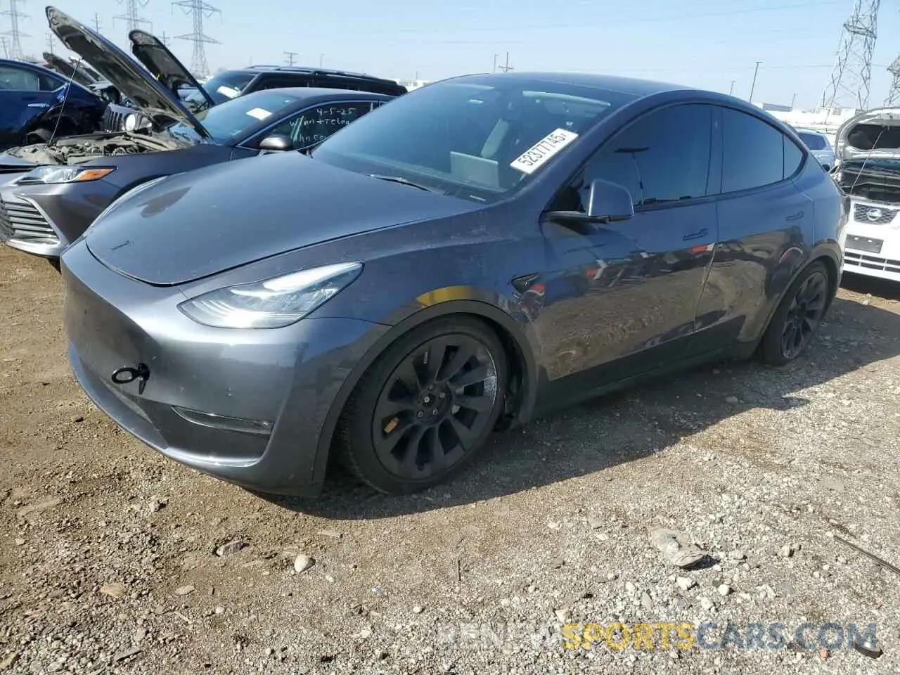 1 Photograph of a damaged car 7SAYGDEE2NF389987 TESLA MODEL Y 2022