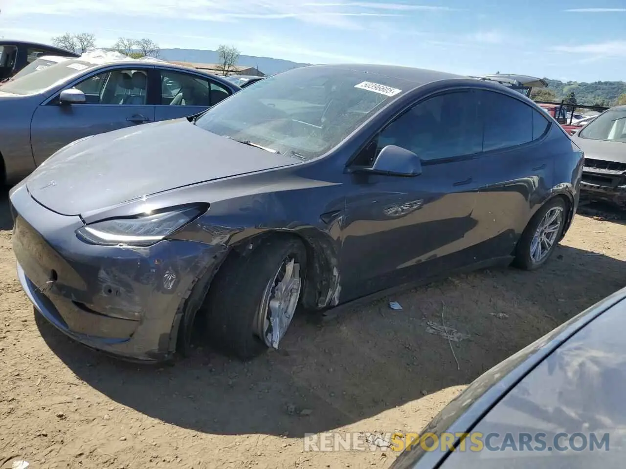 1 Photograph of a damaged car 7SAYGDEE2NF402320 TESLA MODEL Y 2022