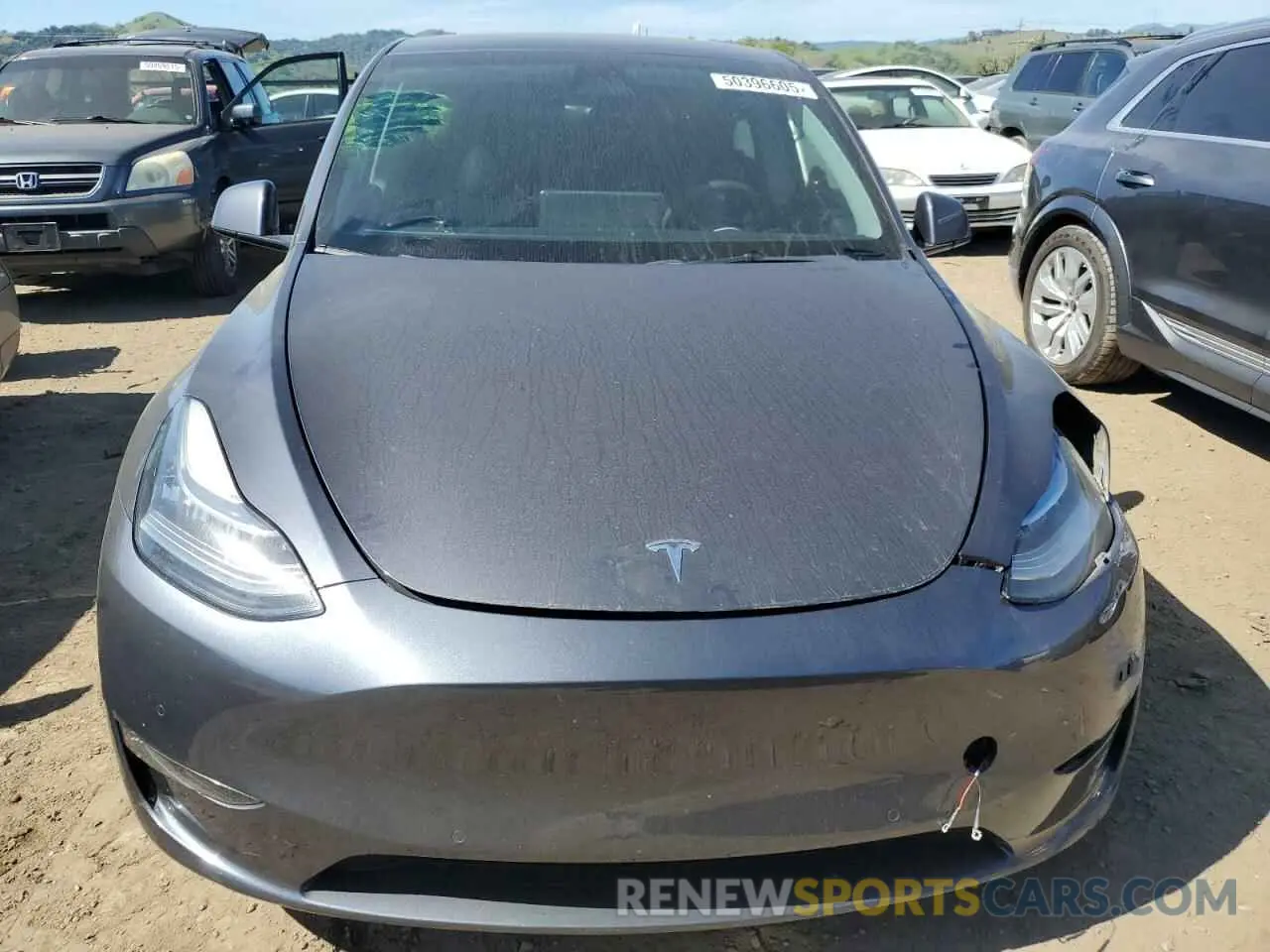 5 Photograph of a damaged car 7SAYGDEE2NF402320 TESLA MODEL Y 2022