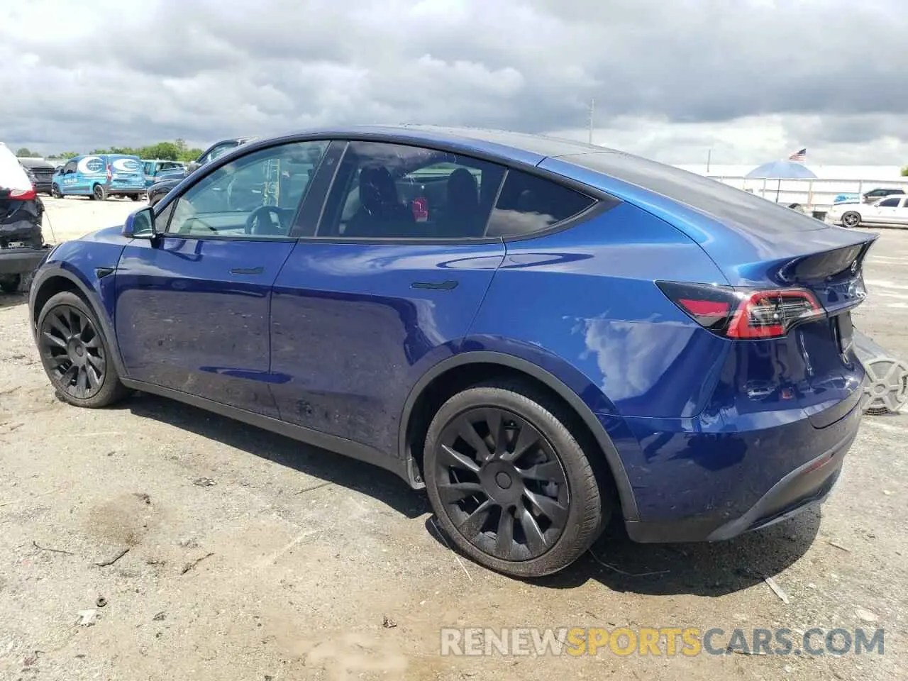 2 Фотография поврежденного автомобиля 7SAYGDEE2NF437813 TESLA MODEL Y 2022