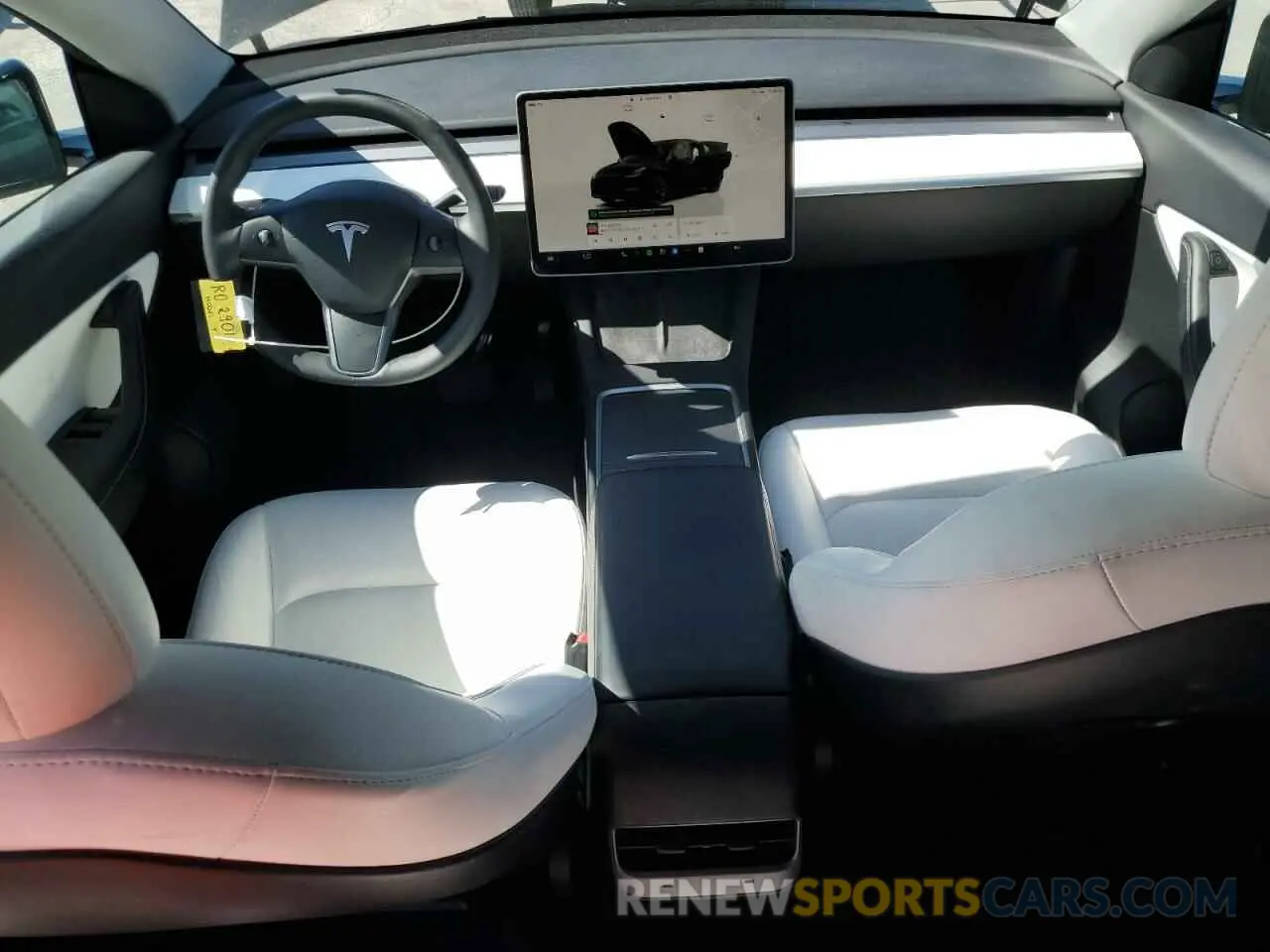 8 Photograph of a damaged car 7SAYGDEE2NF442073 TESLA MODEL Y 2022