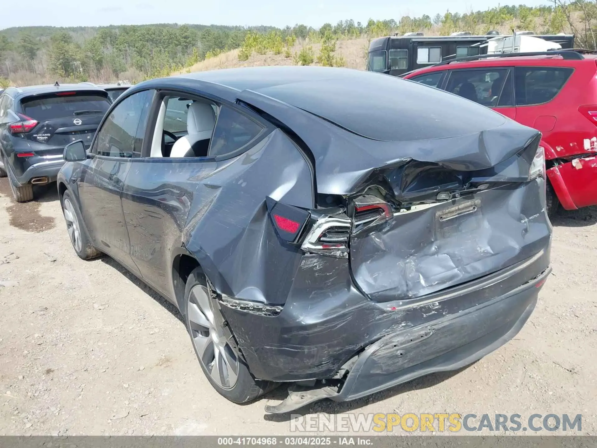 6 Photograph of a damaged car 7SAYGDEE2NF447998 TESLA MODEL Y 2022