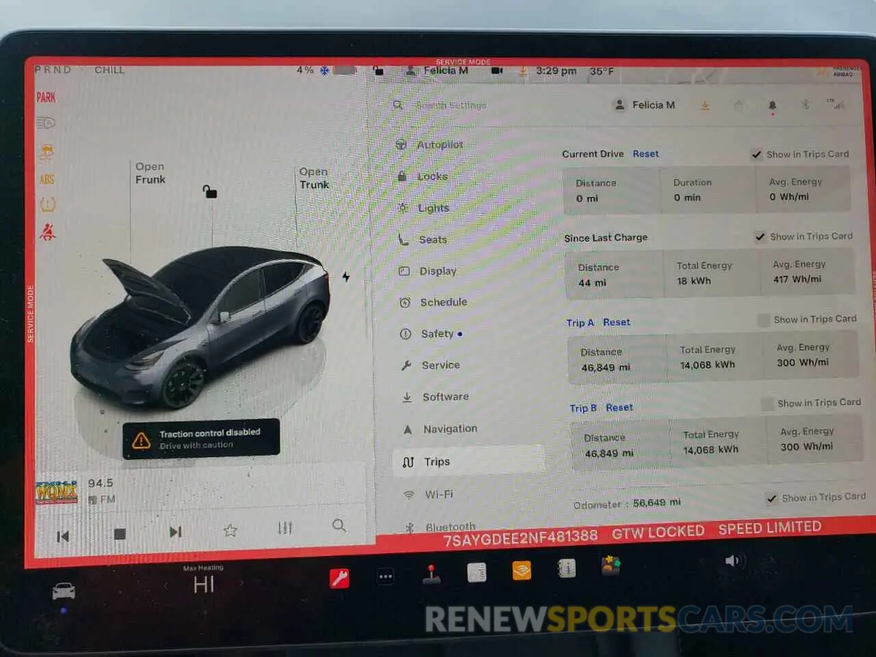 9 Фотография поврежденного автомобиля 7SAYGDEE2NF481388 TESLA MODEL Y 2022